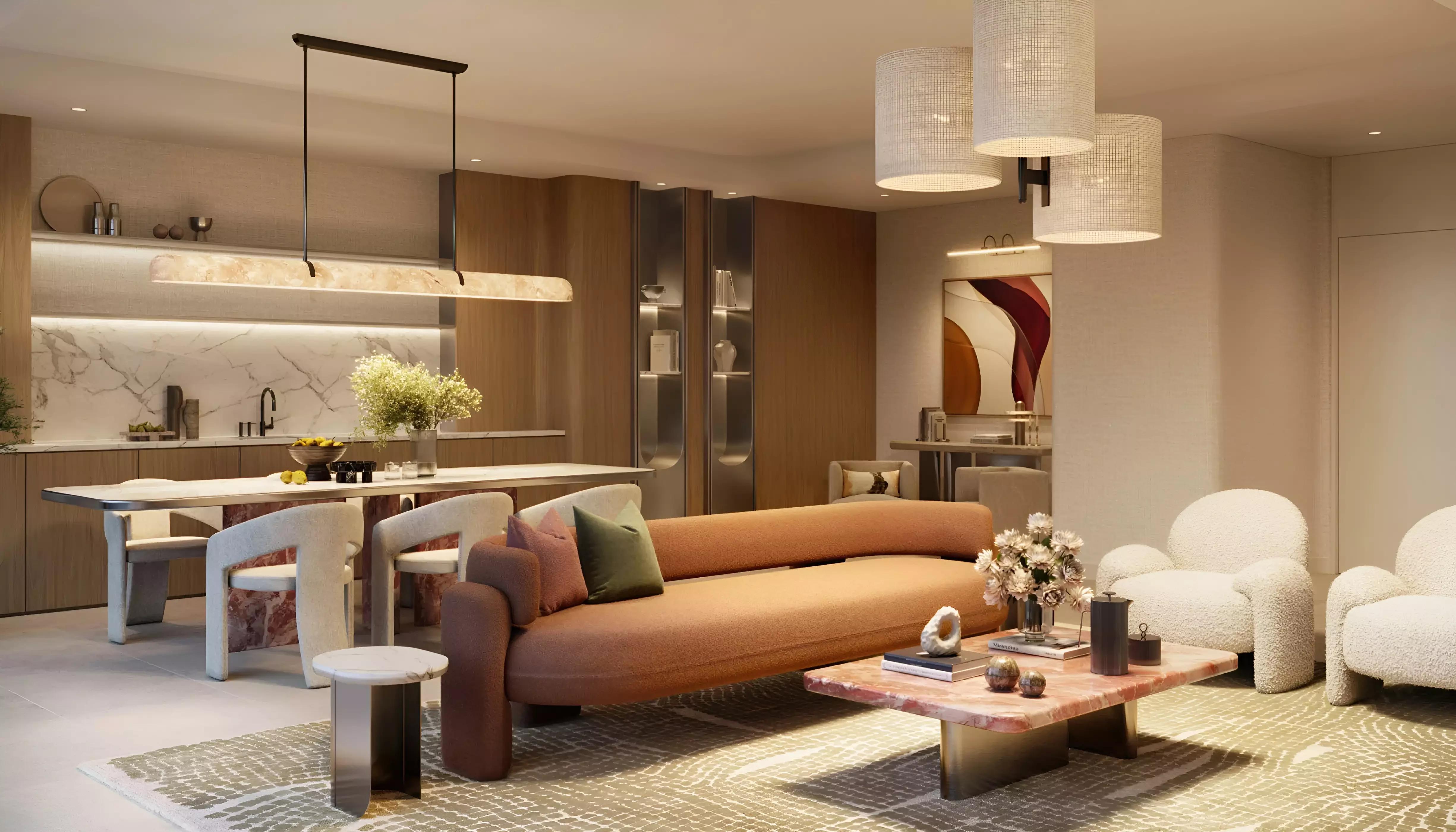 Sera at Mina Rashid amenity deck with waterfront views, Dubai