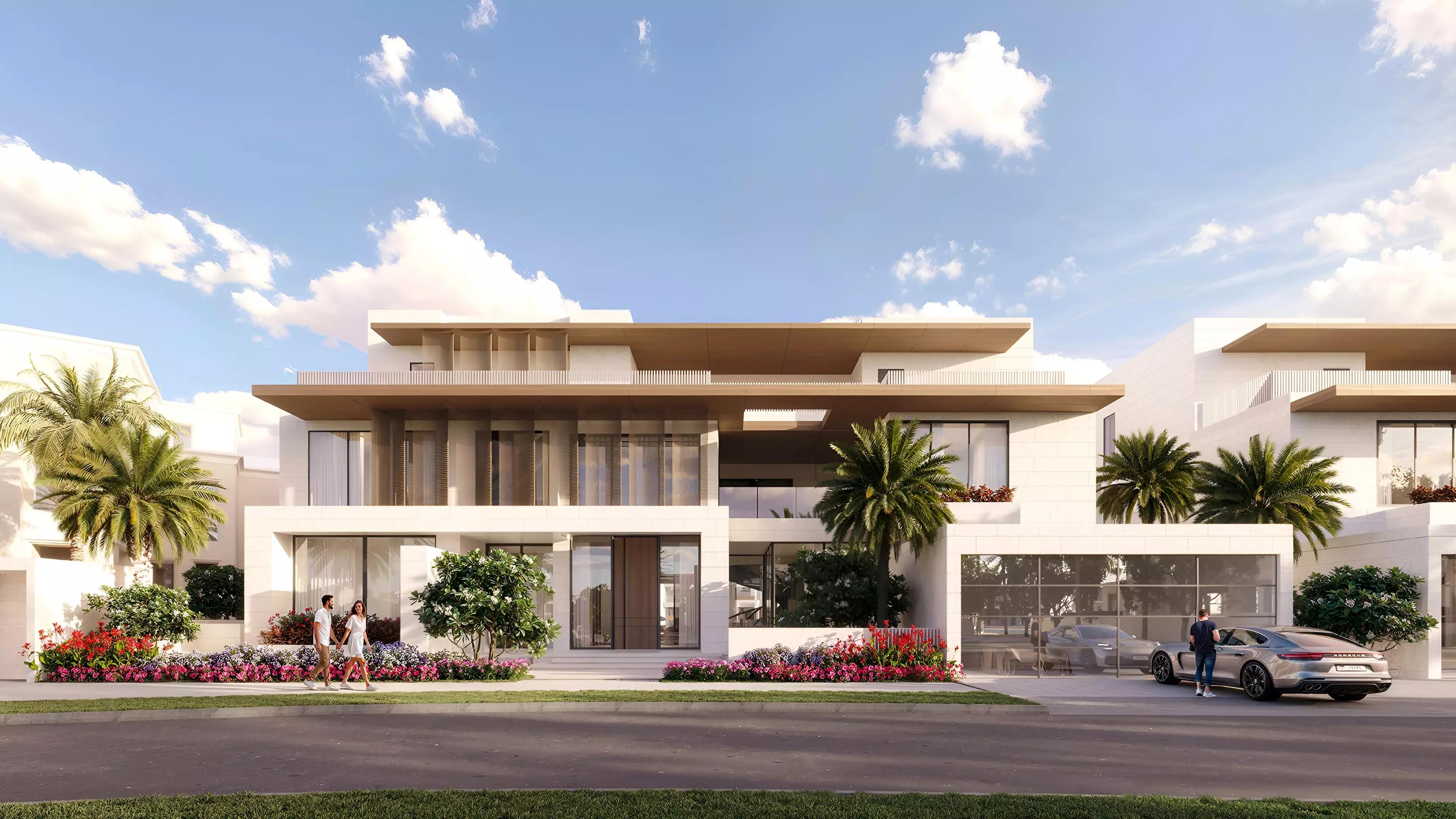 Monaco Mansions villa exterior at Azizi Venice, Dubai South
