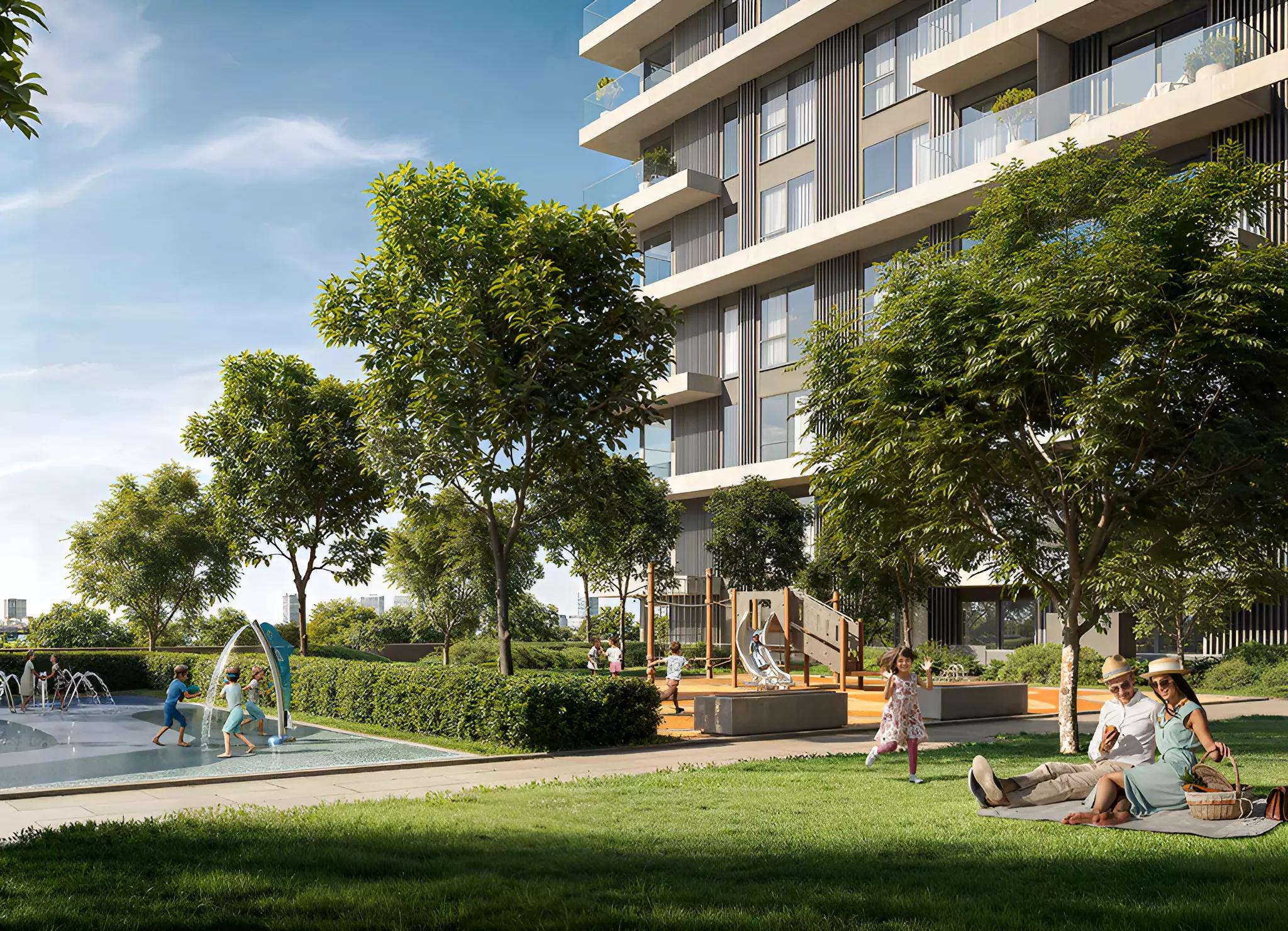 Vida Residences Club Point building elevation view, Dubai Hills Estate