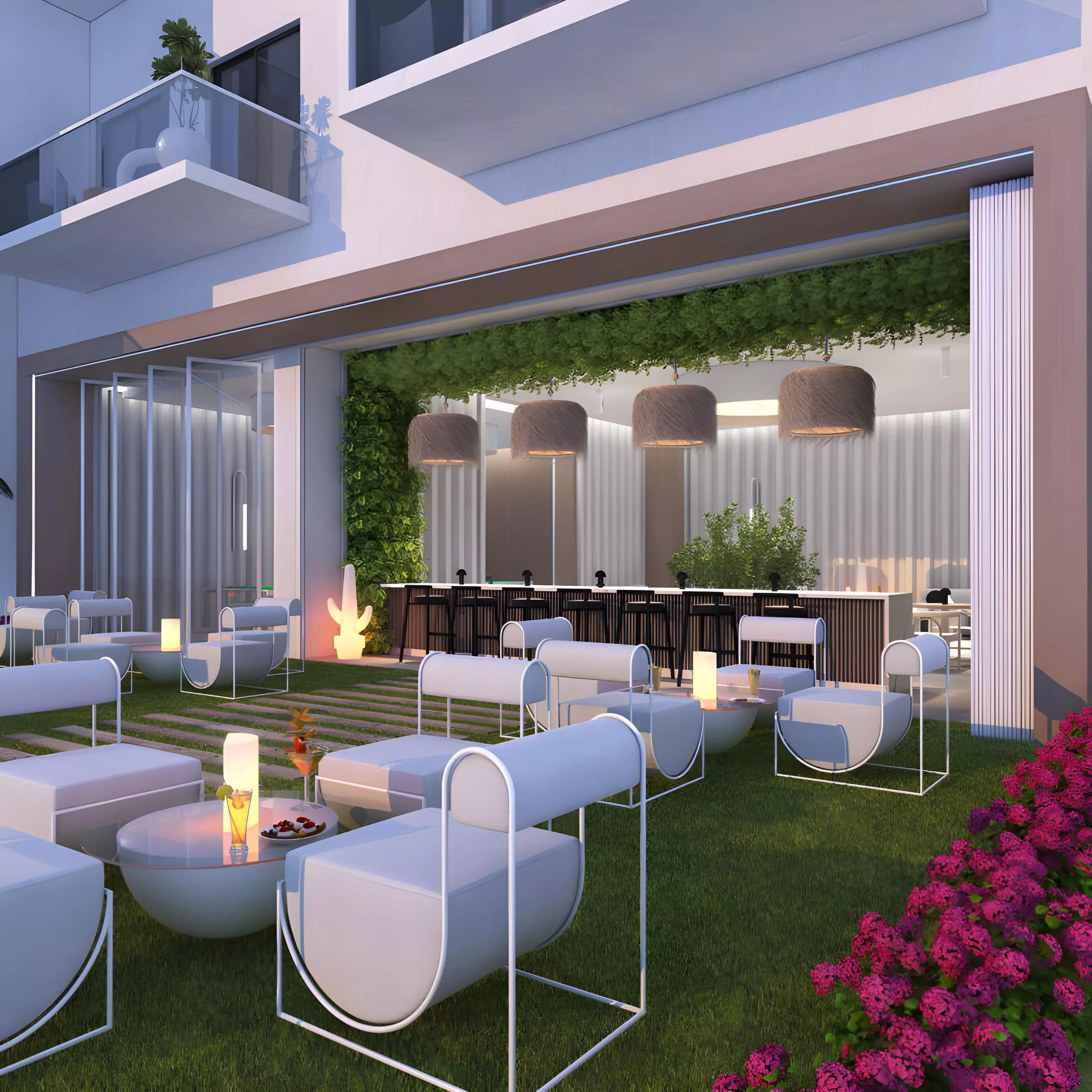 The Vyne Residence residential tower architecture, Jumeirah Village Triangle, Dubai