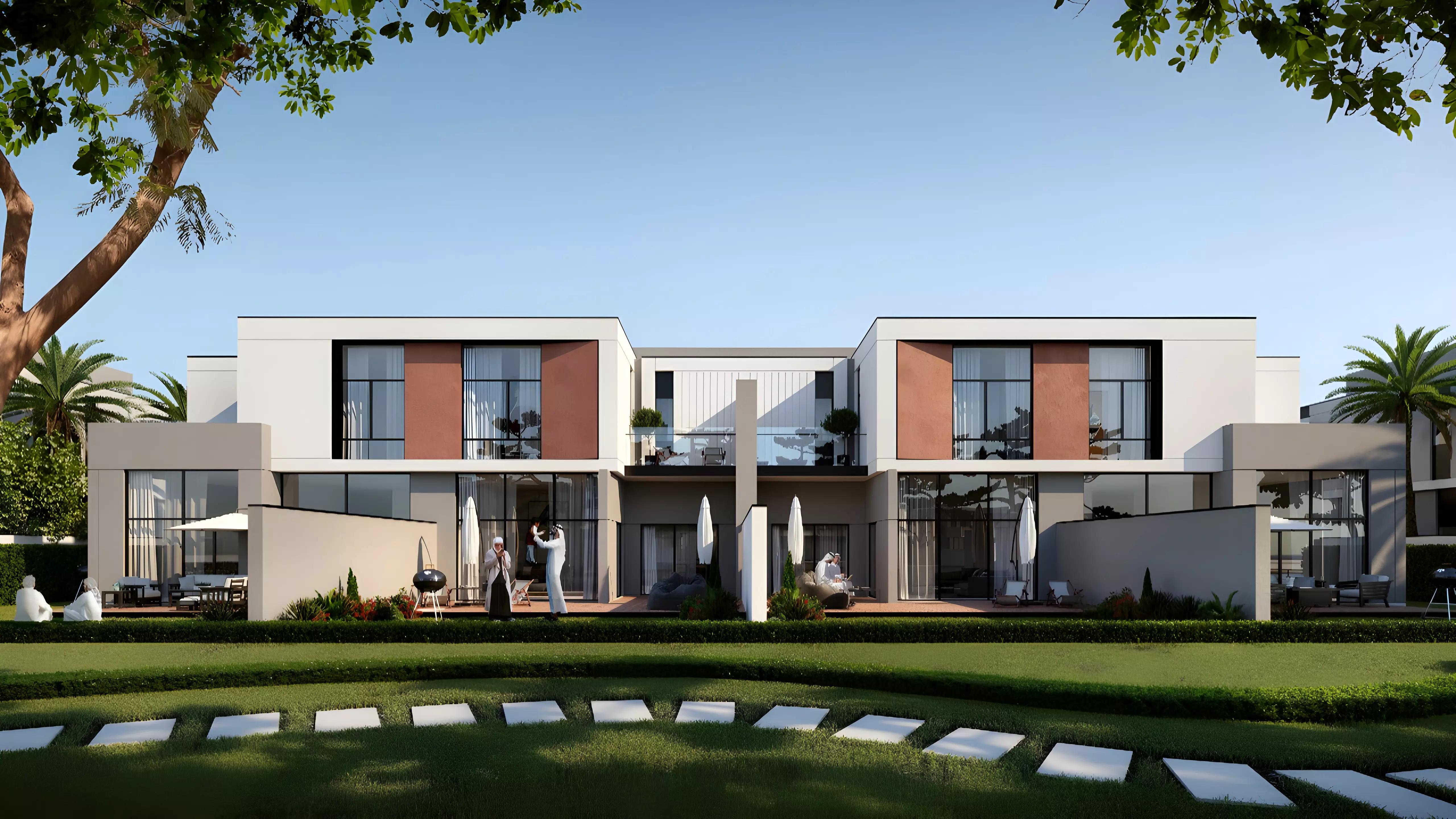 Murooj Al Furjan West townhouse facade, Al Furjan, Dubai