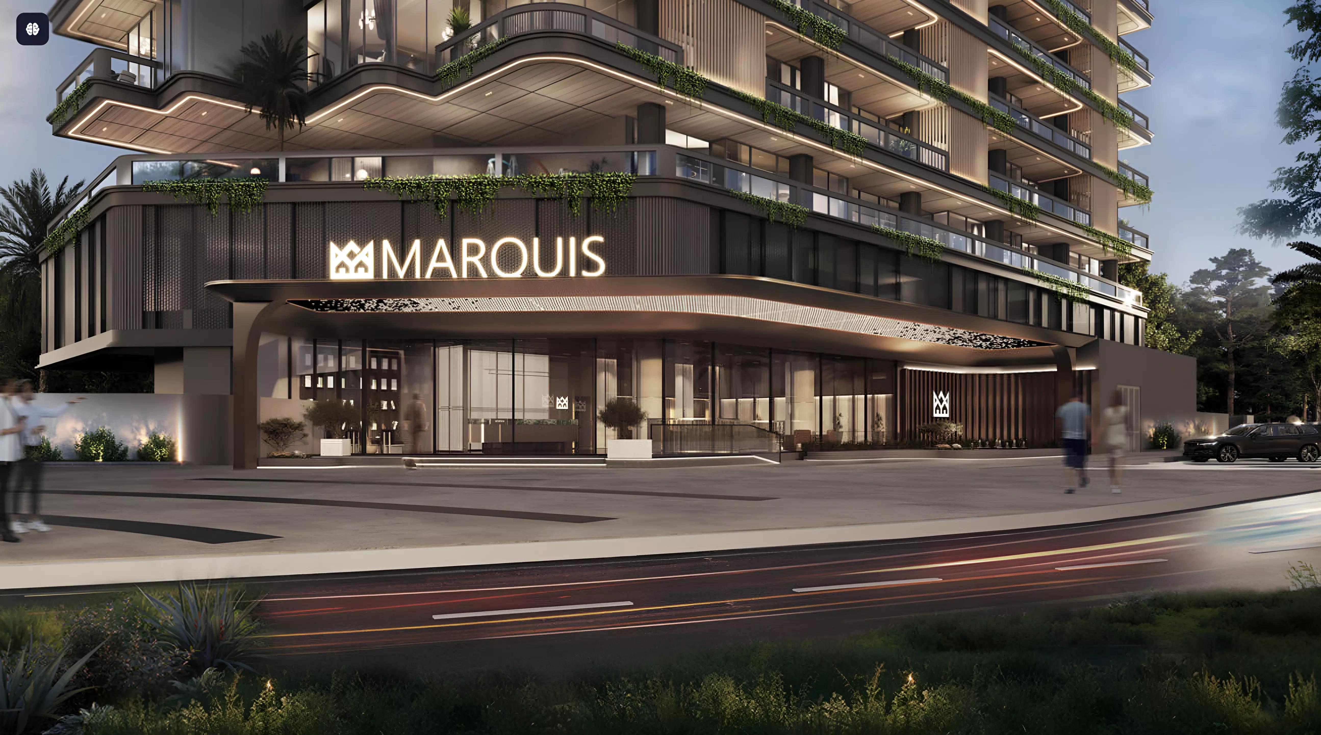 Marquis Vista indoor swimming pool amenity, Dubai Land Residence Complex