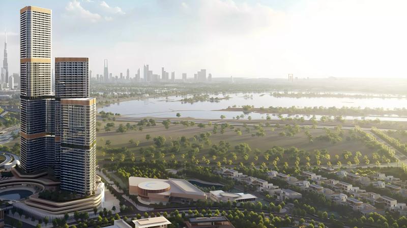 Skyvue Spectra tower exterior view, Sobha Hartland II, Dubai