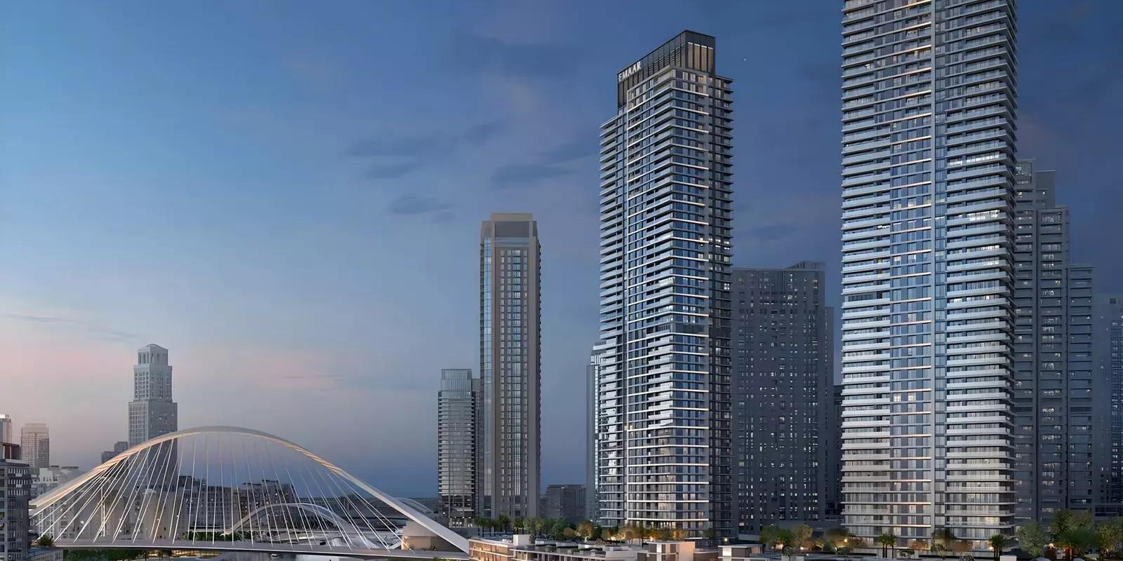 Creek Waters Phase 2 waterfront residential towers at Dubai Creek Harbour
