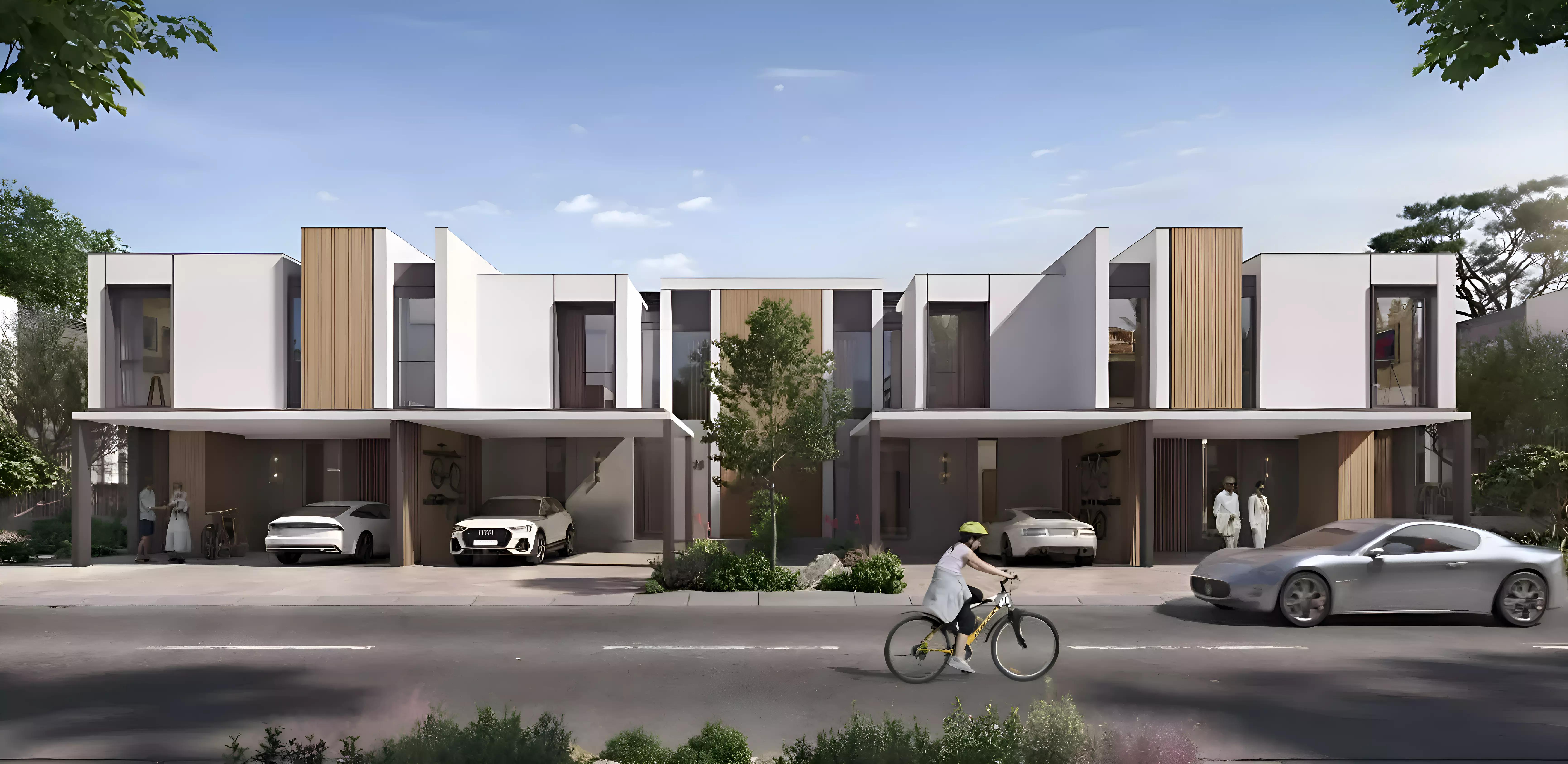Athlon by Aldar community street view with greenery, Dubai