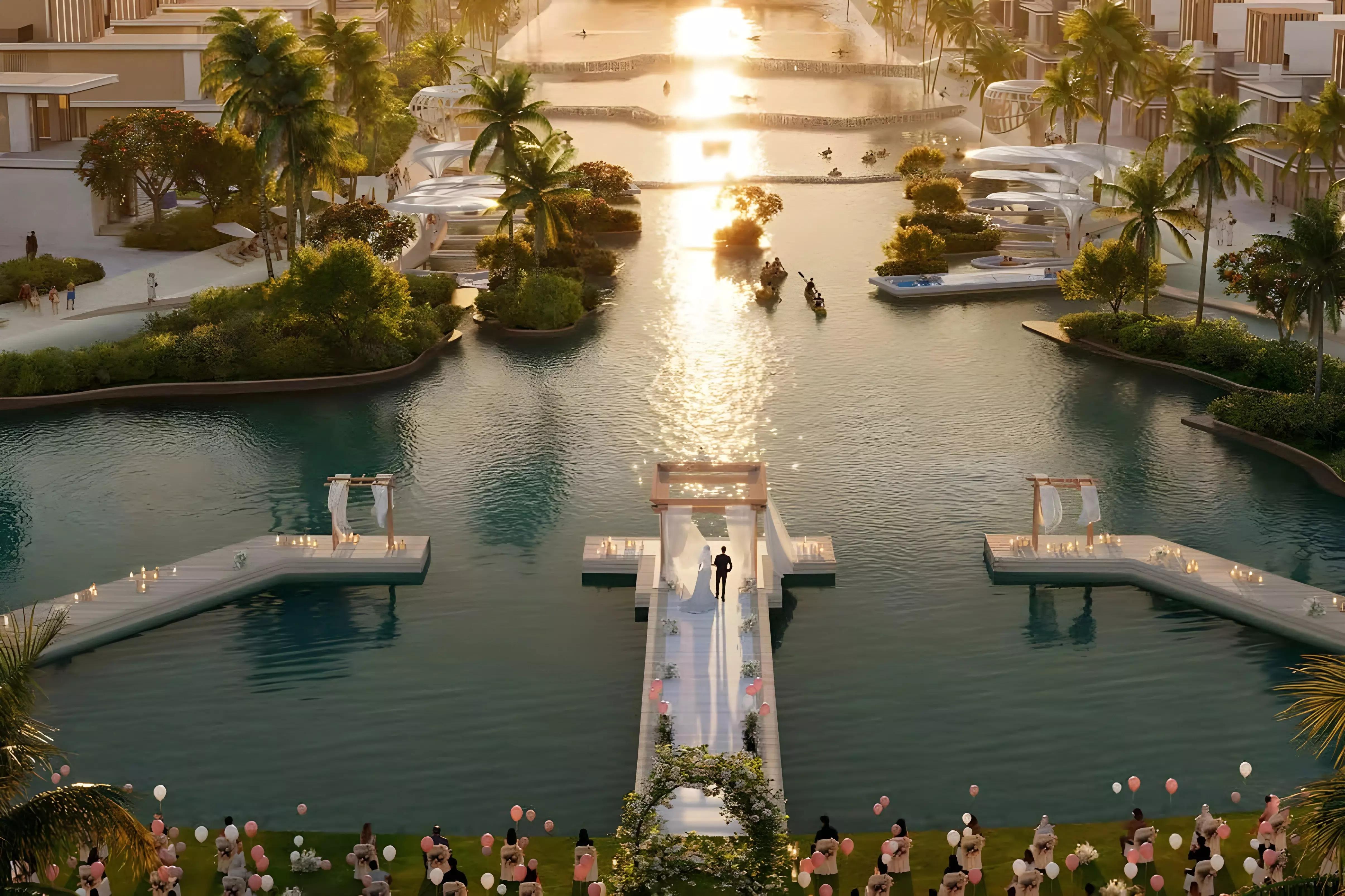 Community dining and leisure area, Bali Phase 4, DAMAC Islands