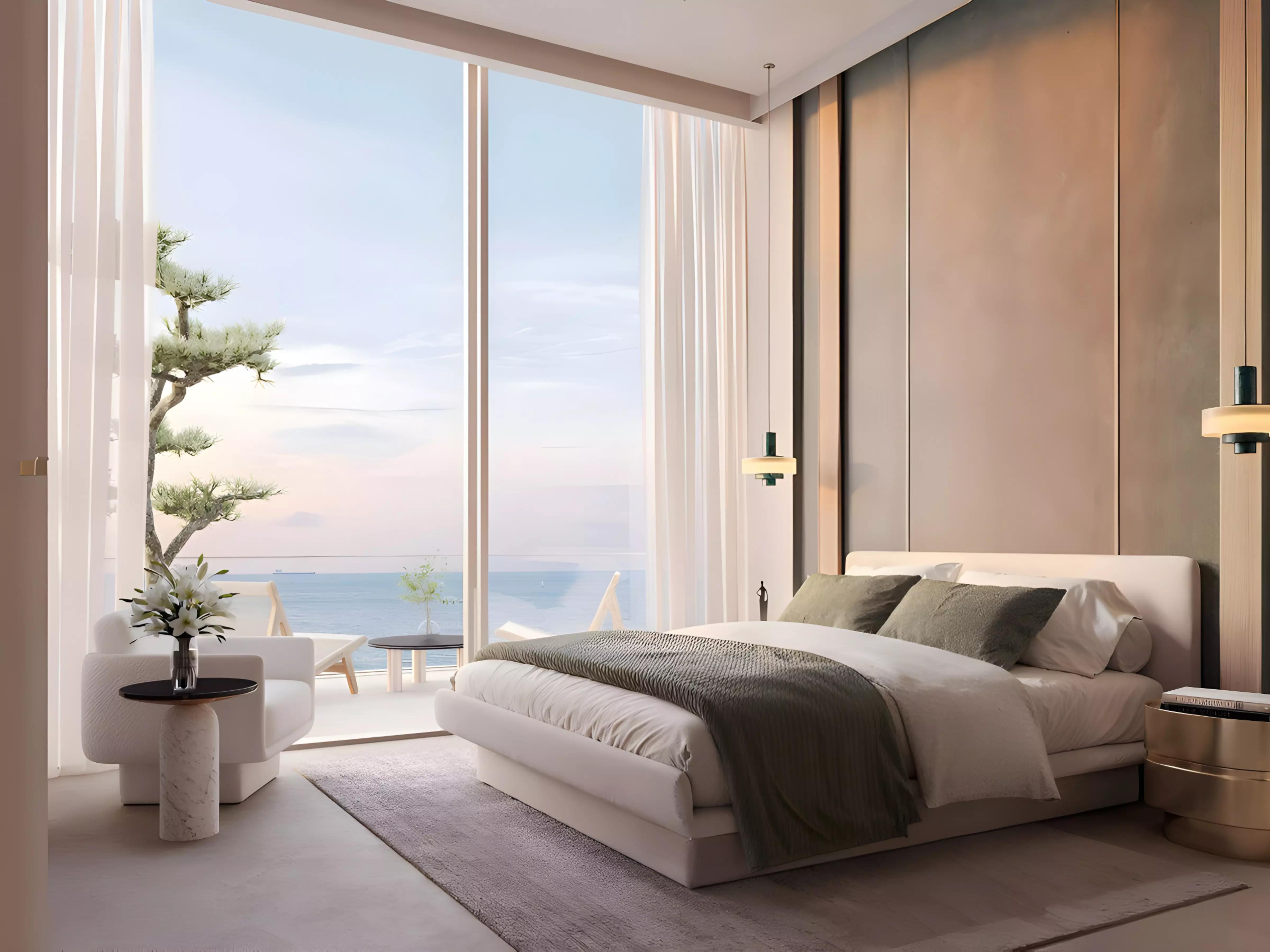 Elle Residences amenity deck and pool area, Dubai Islands