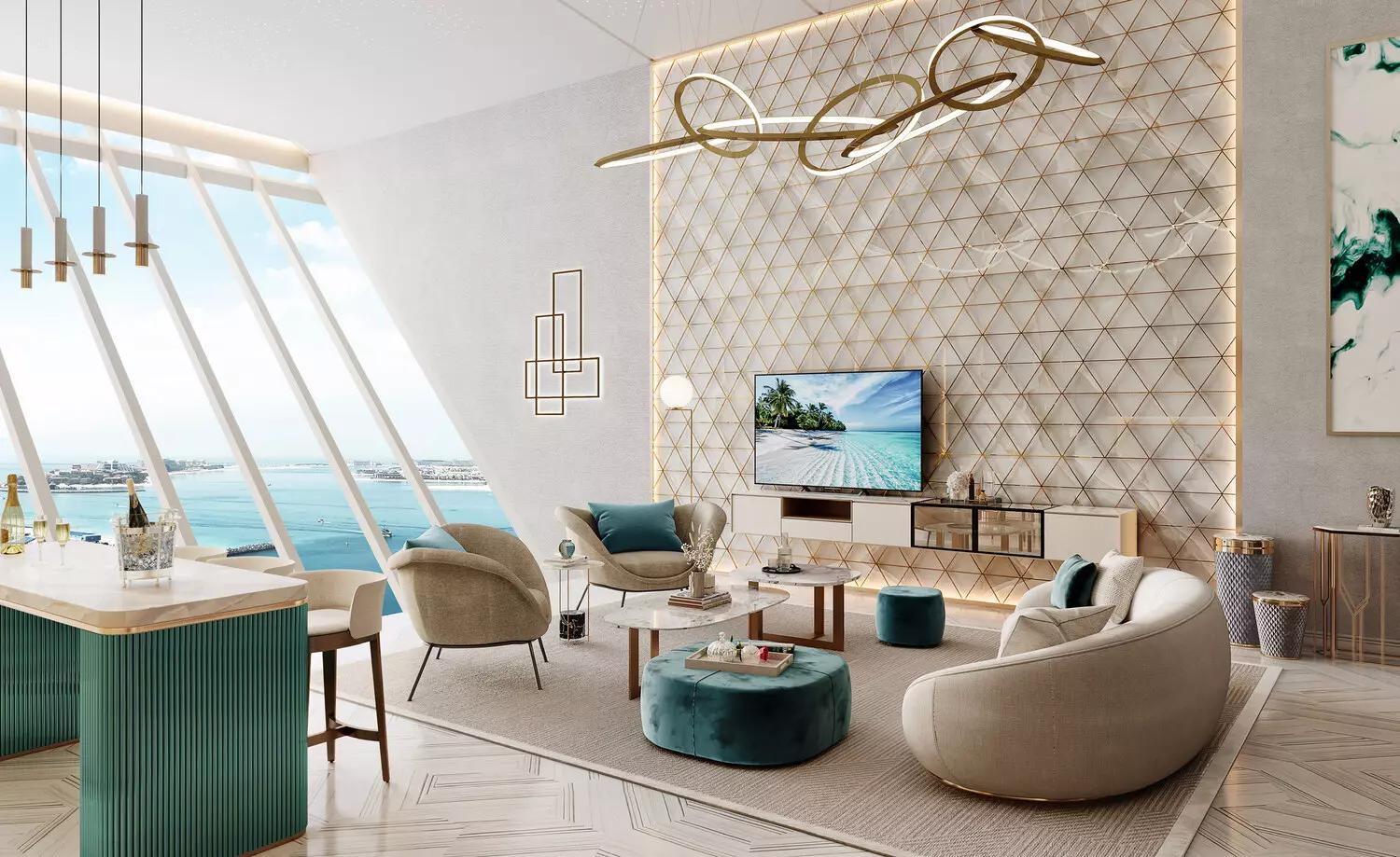 Shared swimming pool deck at Five Palm Jumeirah, Palm Jumeirah