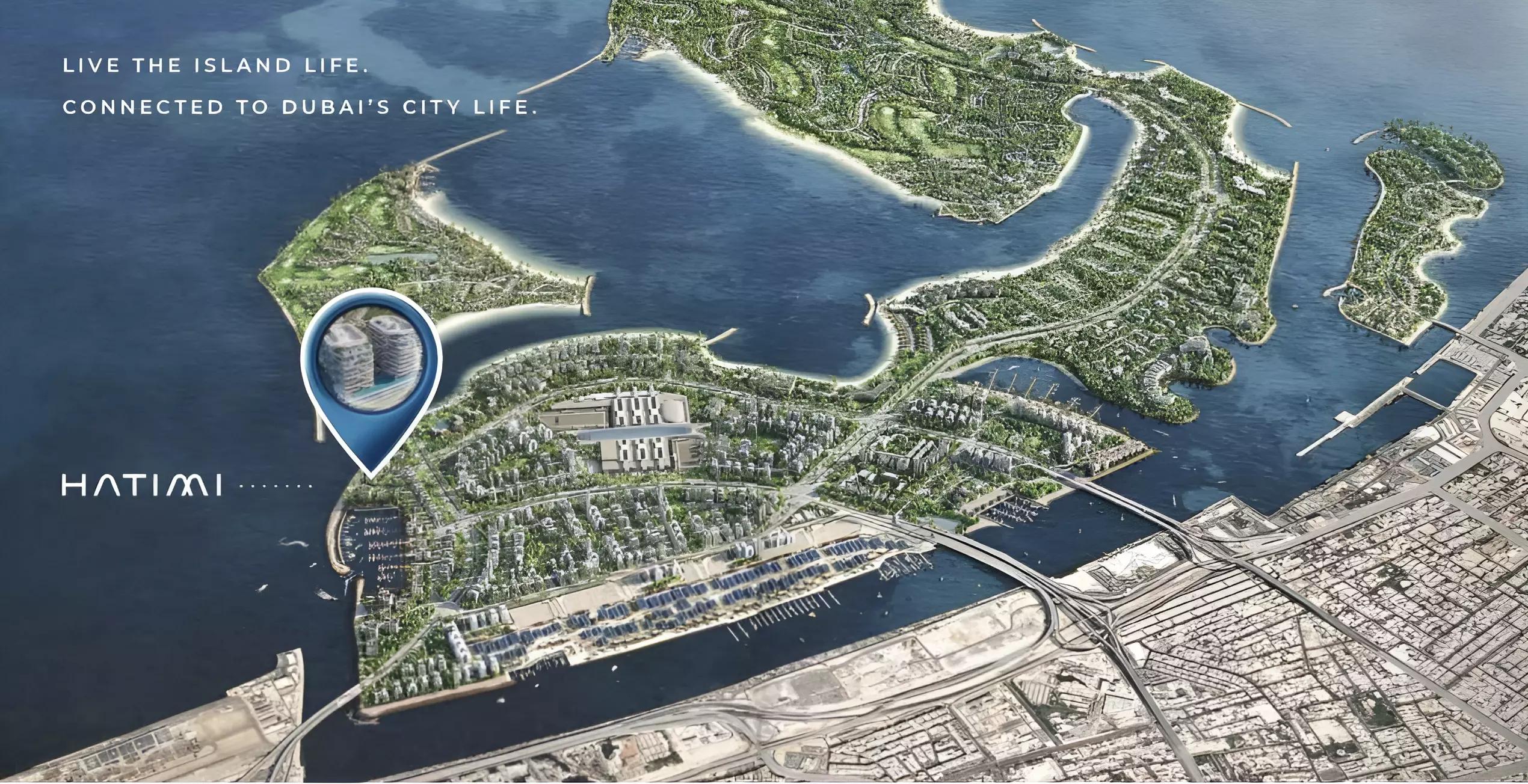 Hatimi Residences master plan layout, Dubai Islands