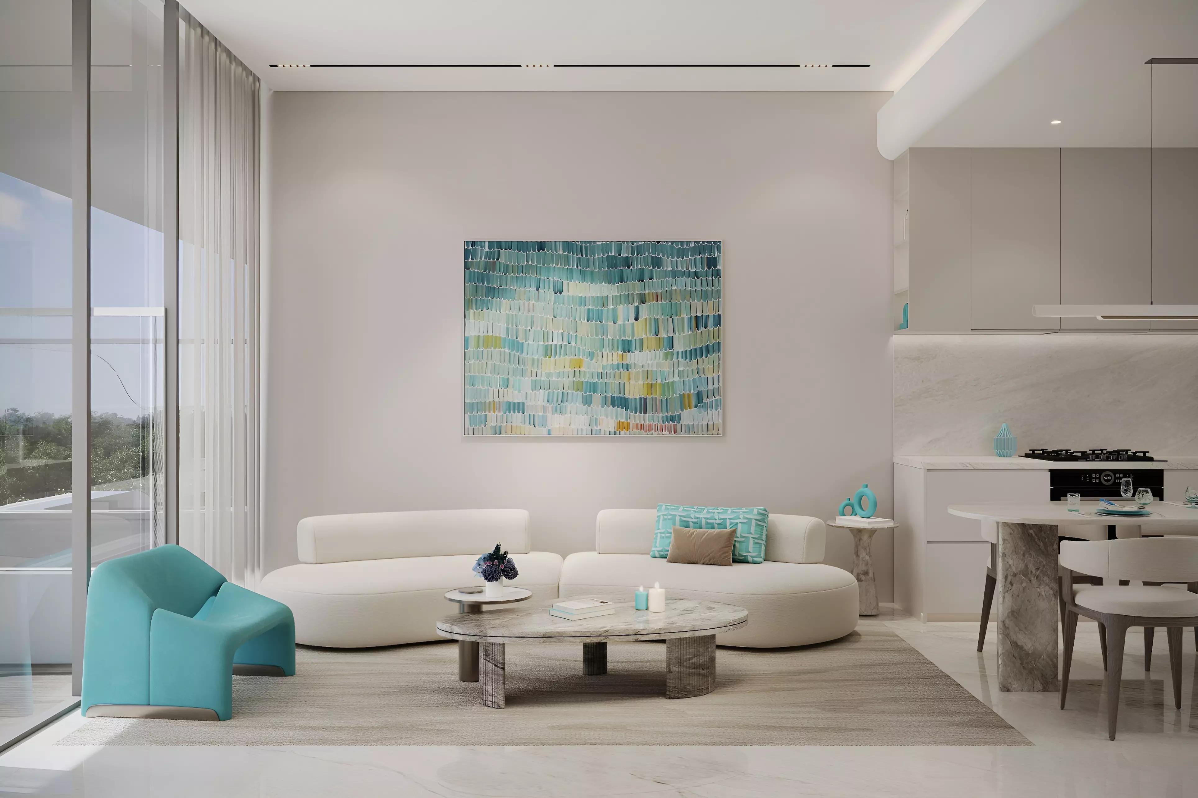 Reef 998 bedroom interior, Dubai Land Residence Complex, Dubai