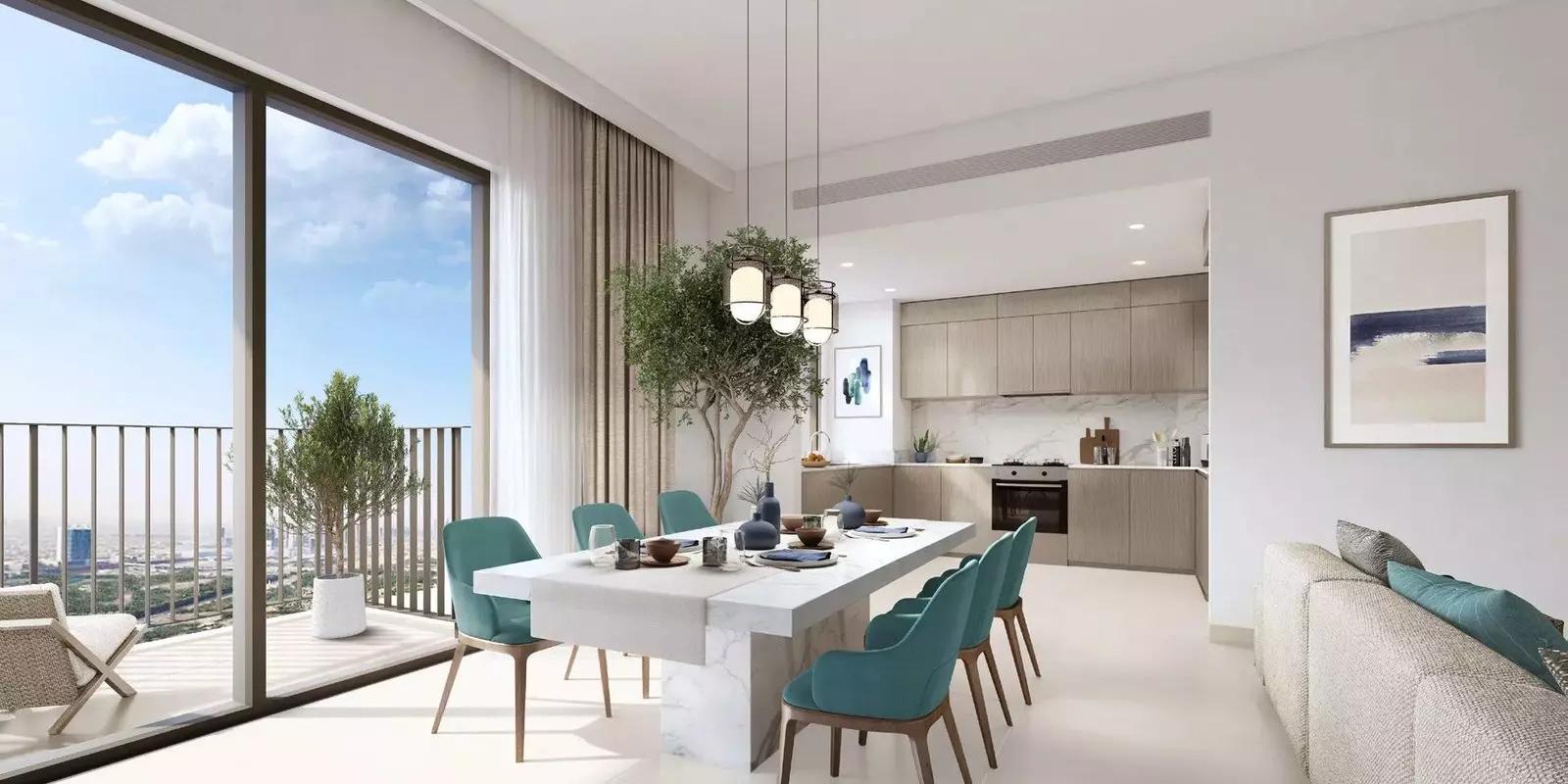 Hills Park gymnasium and health club interior, Dubai Hills Estate, Dubai