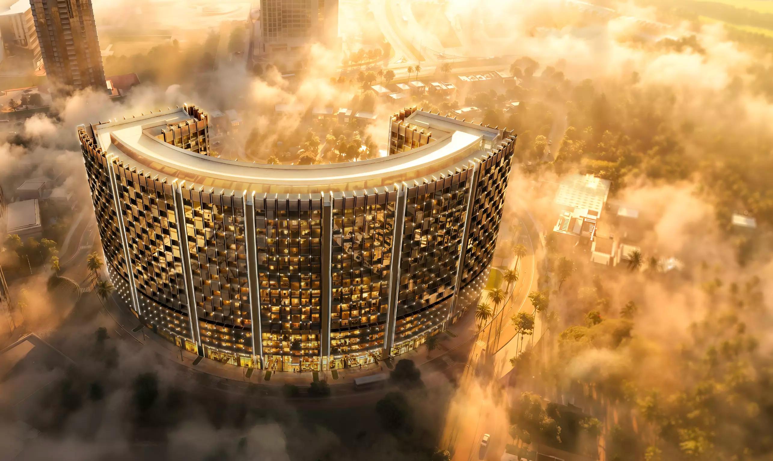 Binghatti Wraith apartment interior living space, Al Jaddaf, Dubai