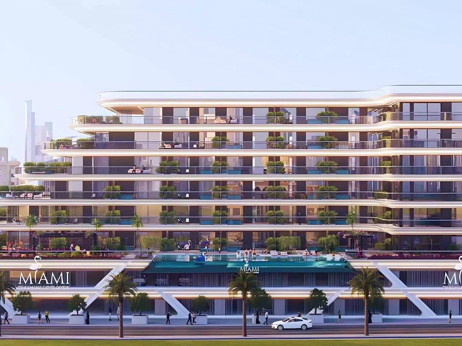 Samana Miami Phase 2 shared pool deck, Jumeirah Village Triangle, Dubai