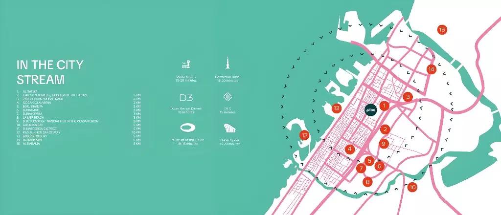 Master plan layout of Vibe by Arsenal East showing site position within Jumeirah Garden City