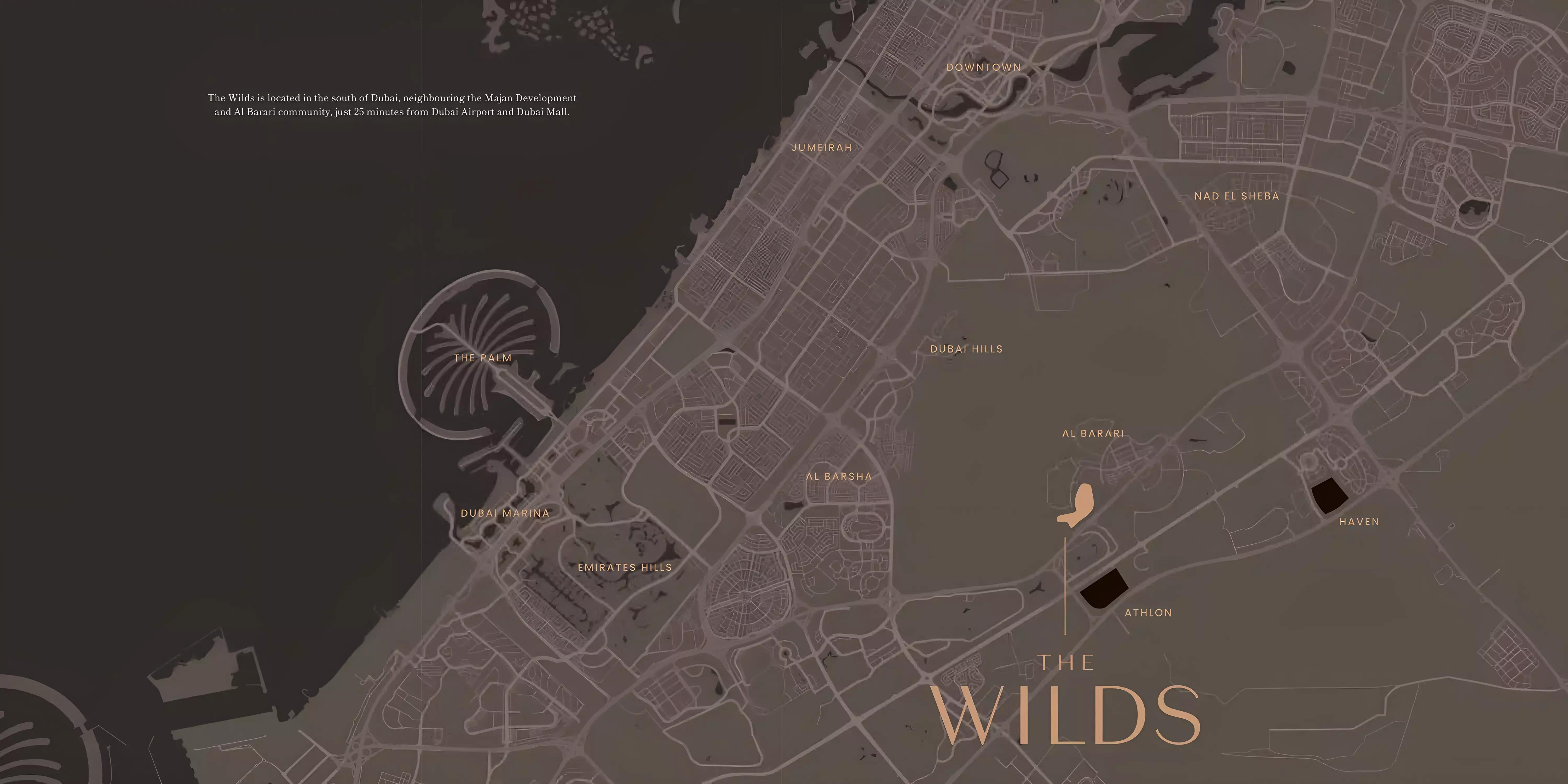 Master plan layout of The Wilds Residences 2 development by Aldar