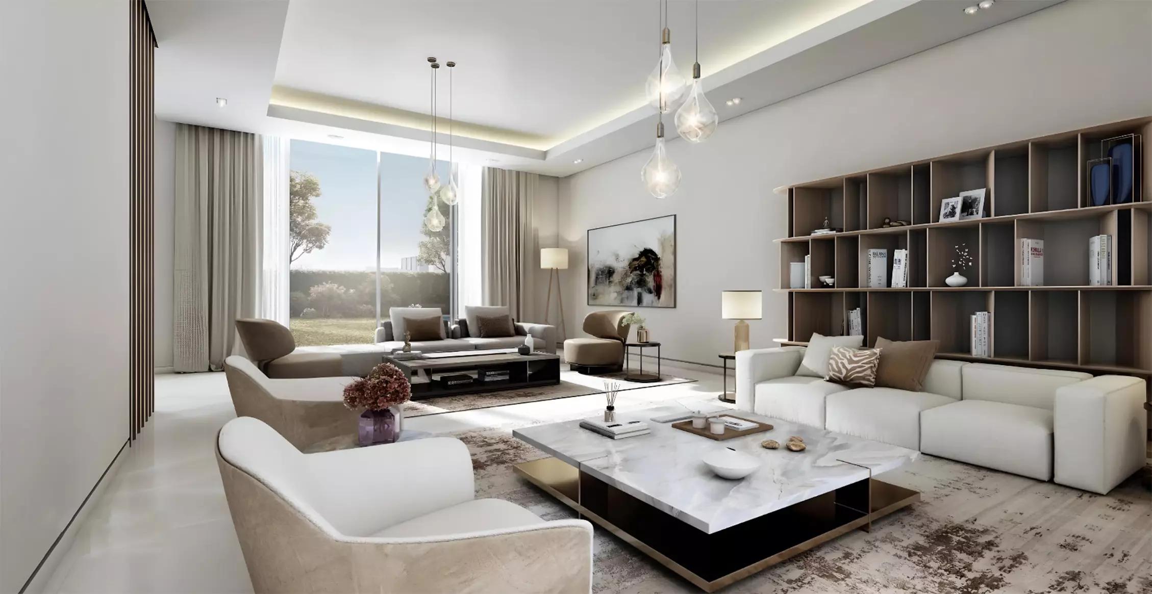 Sobha Elwood villa community street view, Dubai Land, Dubai
