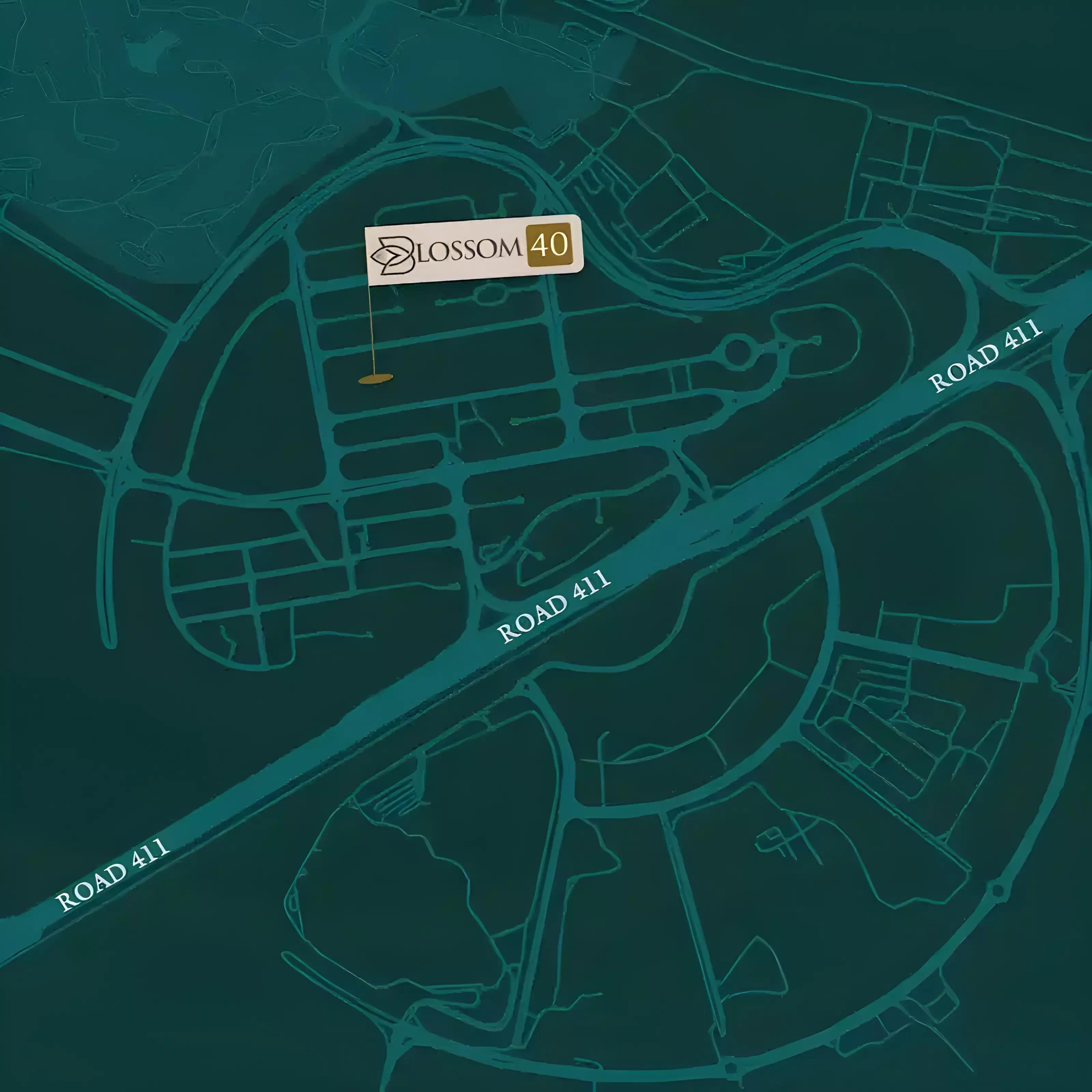 Blossom 40 master plan layout, Majan, Dubai