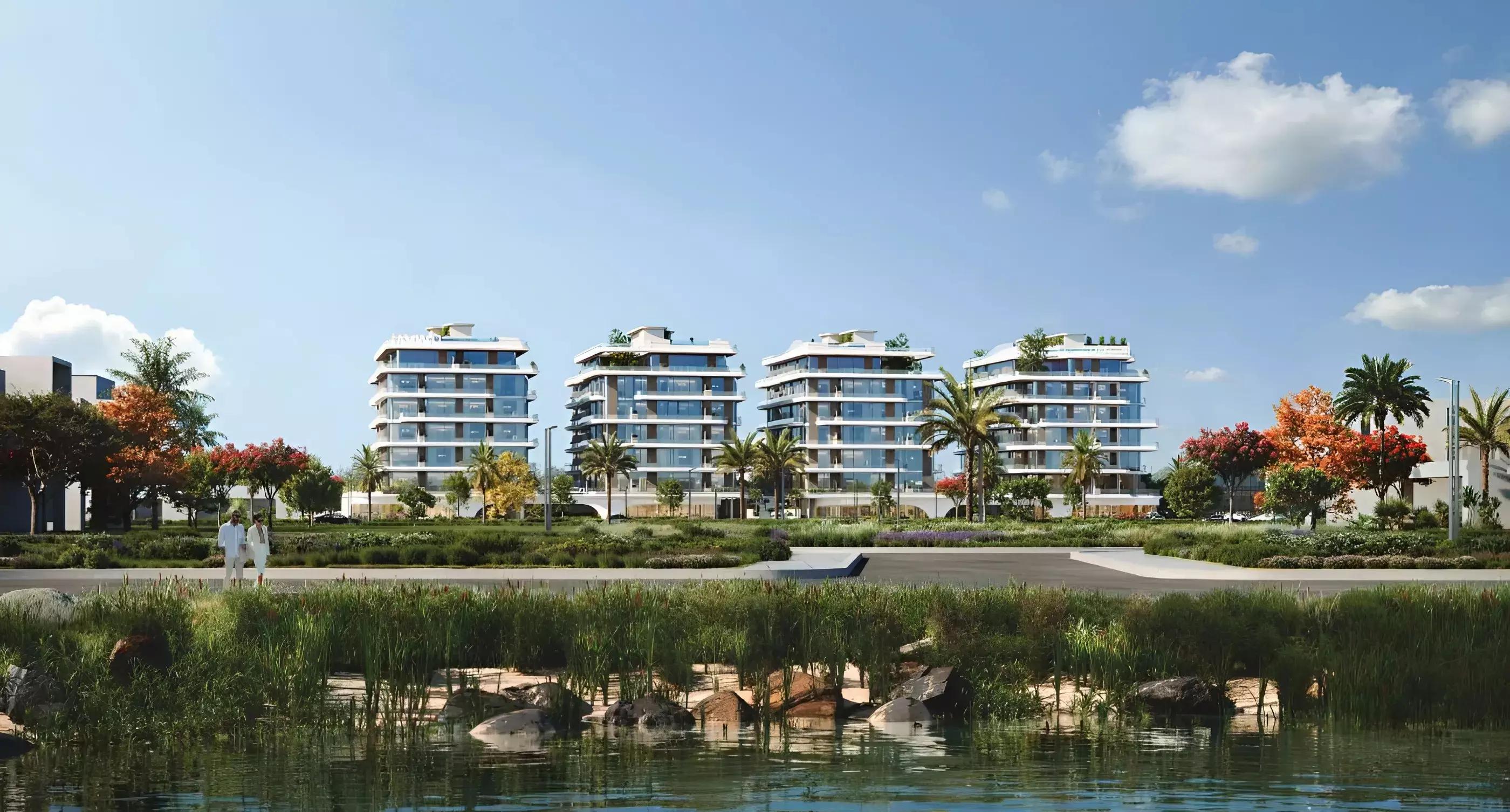 Gate Eleven Residences exterior facade view, District 11, Mohammed Bin Rashid City, Dubai