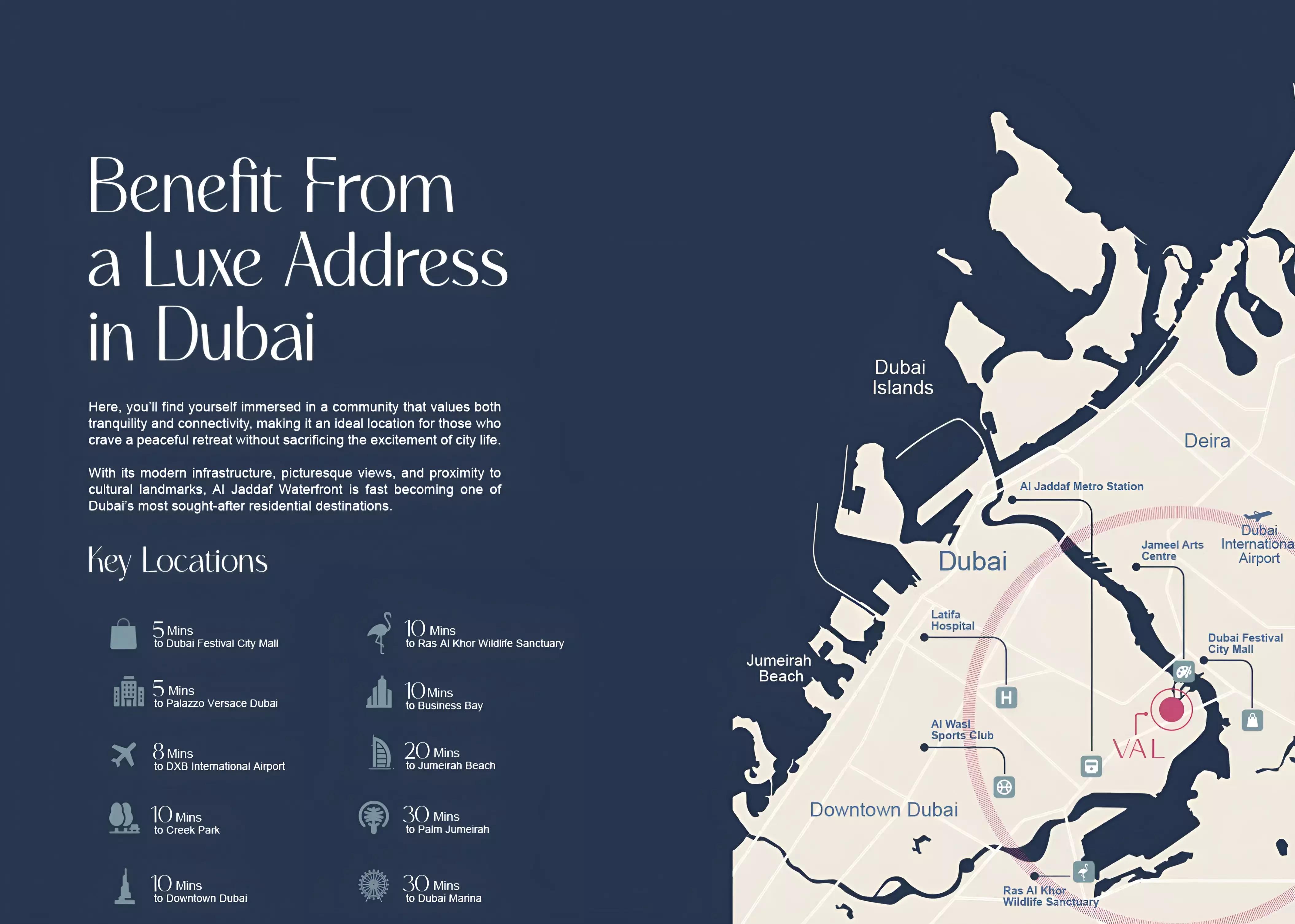 Val by Kasco masterplan layout diagram, Al Jaddaf, Dubai