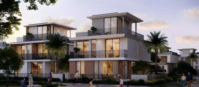 Selvara Phase 3 villa exterior with landscaped frontage, Grand Polo Club and Resort, DIP