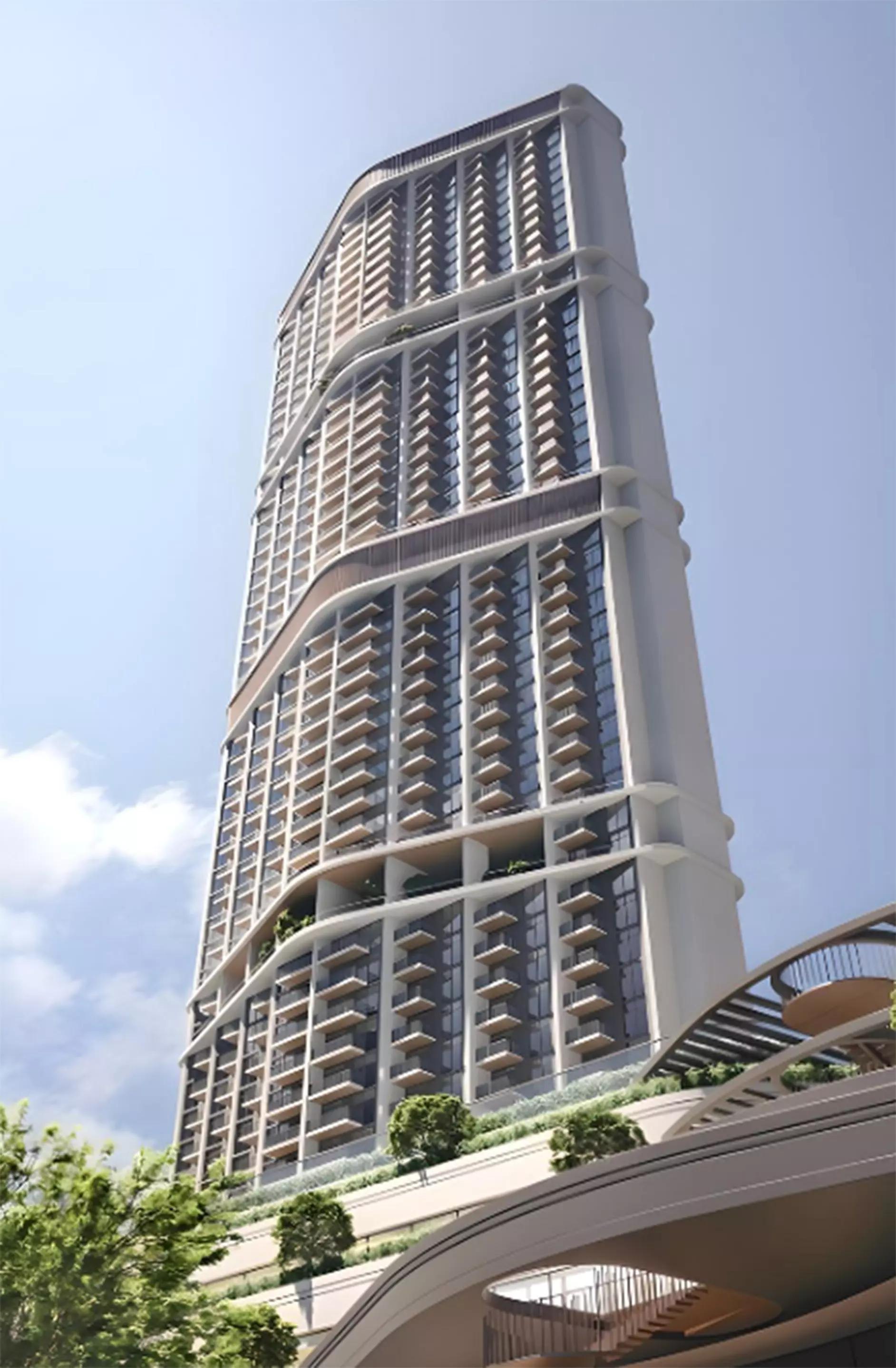 340 Riverside Crescent residential tower view, Sobha Hartland II, Dubai