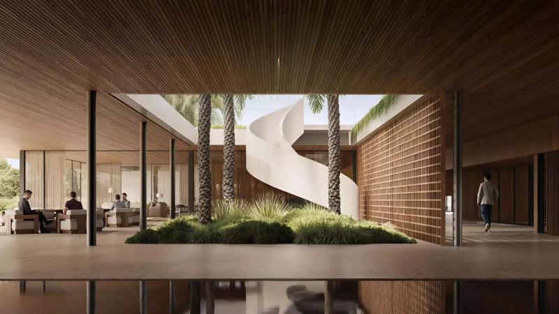 Ela by Omniyat exterior view on The Crescent, Palm Jumeirah, Dubai