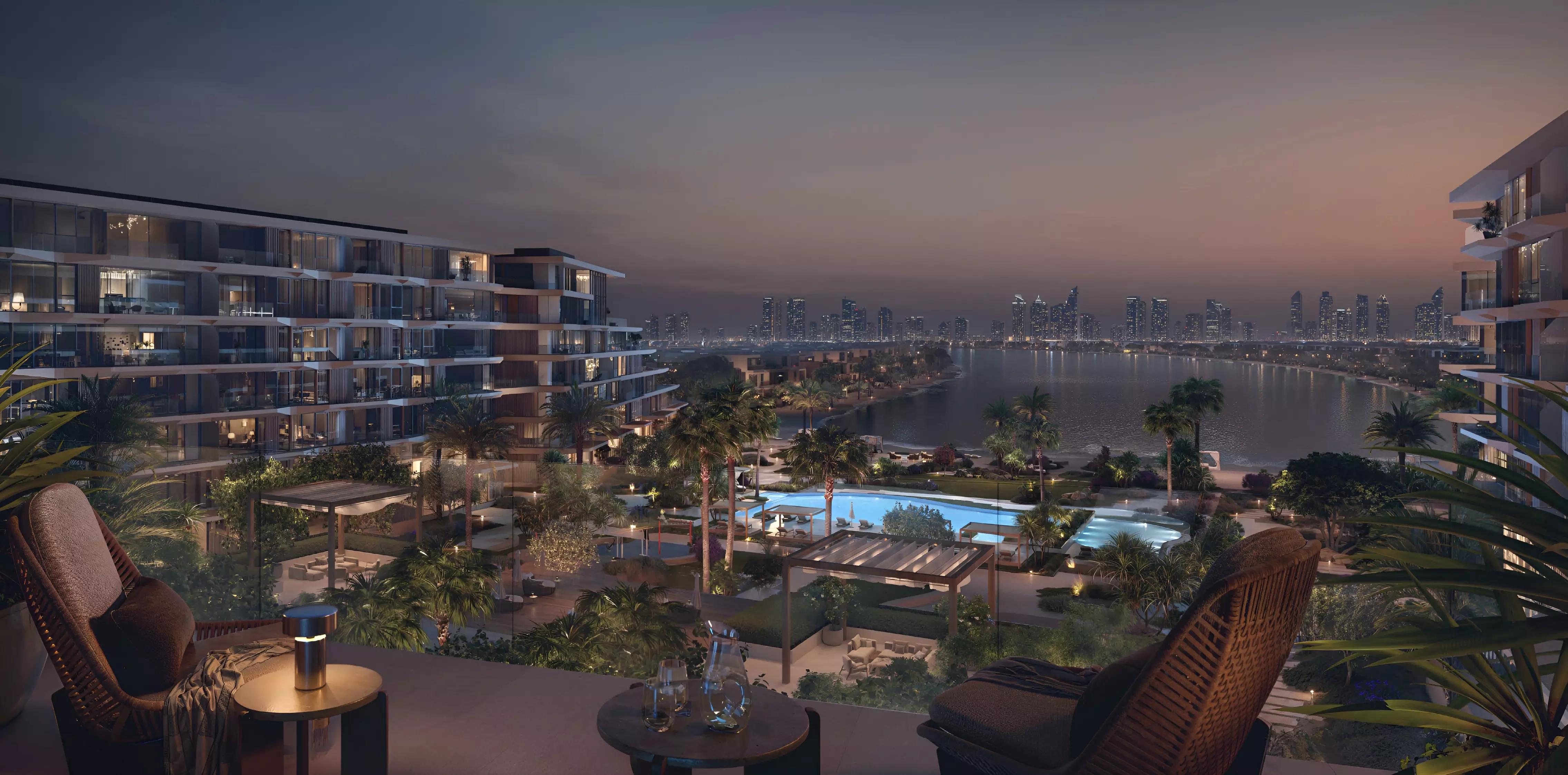 Palm Central Private Residences landscaped gardens, Palm Jebel Ali, Dubai