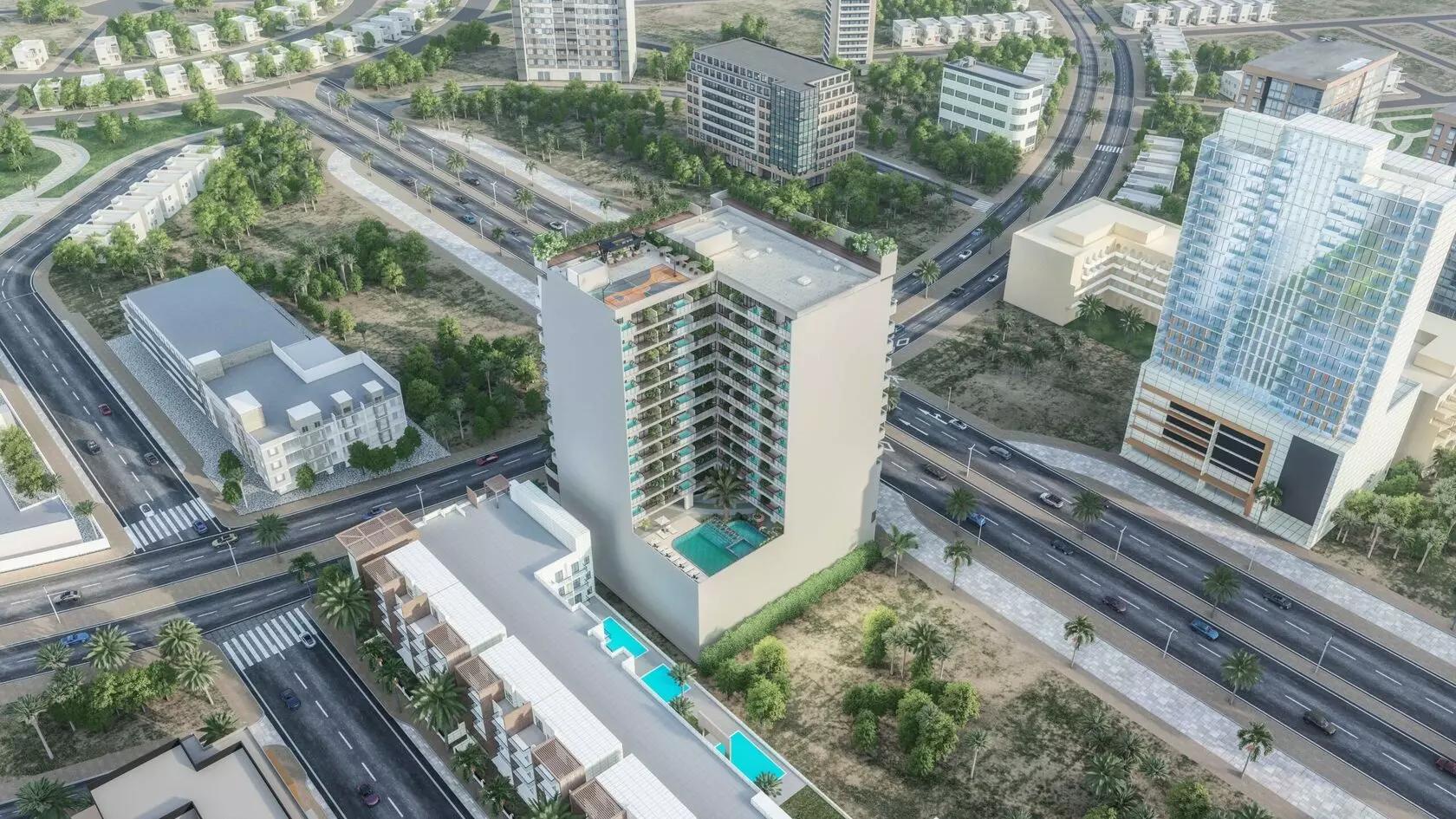 SquareX Residence amenity deck and pool area, JVC, Dubai