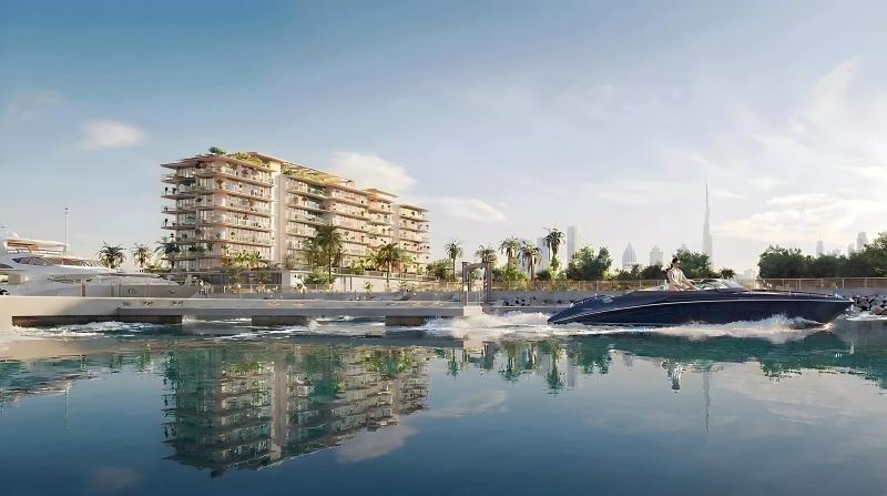 Le Chateau Piétrus exterior building facade on Dubai Islands