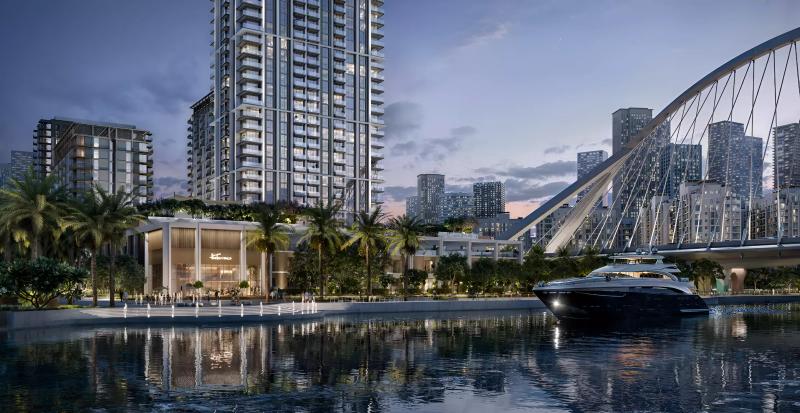 Arlo tower exterior view at Dubai Creek Harbour, Emaar