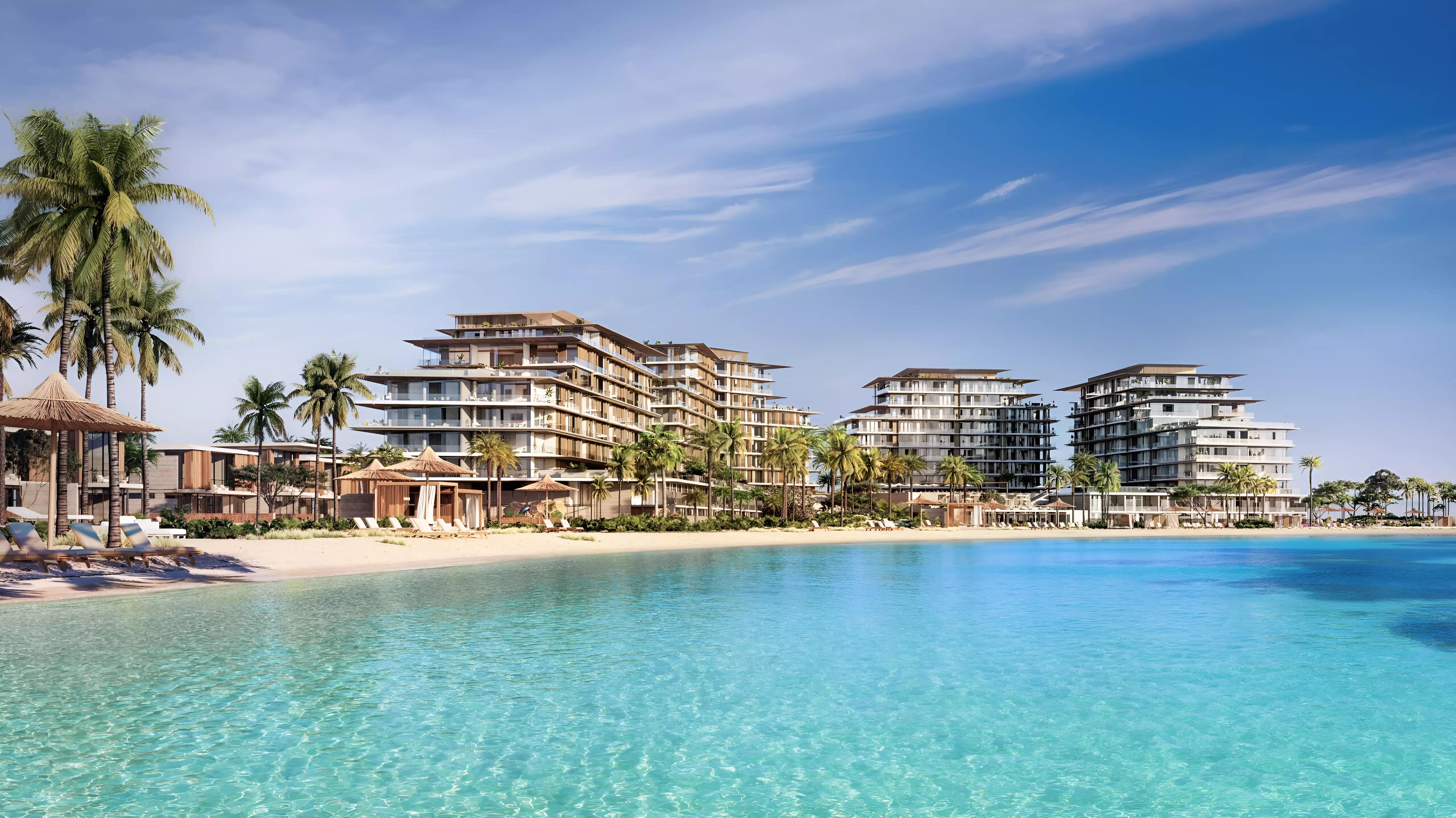 Rixos Beach Residences Phase 2 exterior tower view, Dubai Islands