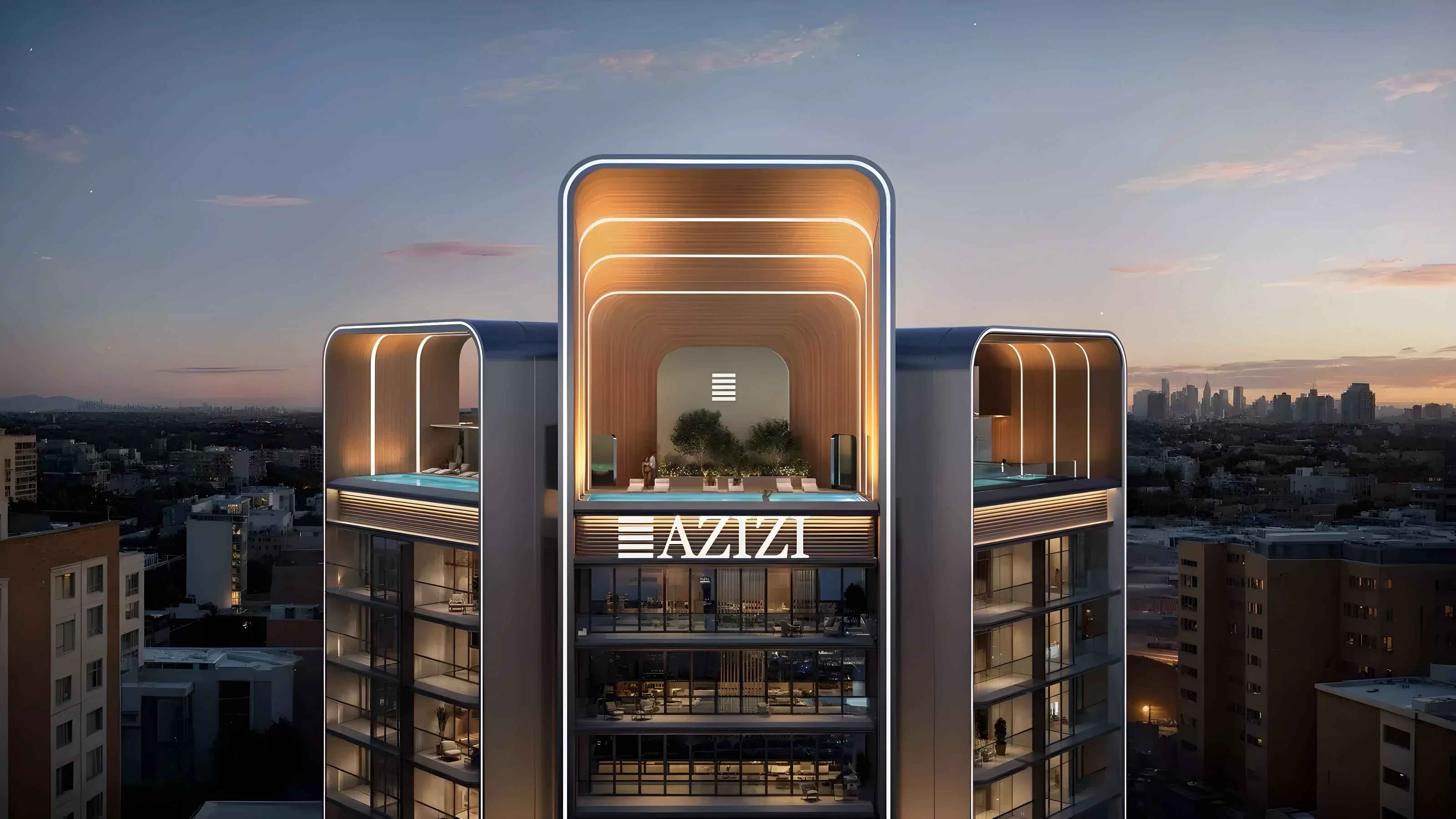 Exterior view of Creek Views 4 residential tower by Azizi, Al Jaddaf, Dubai