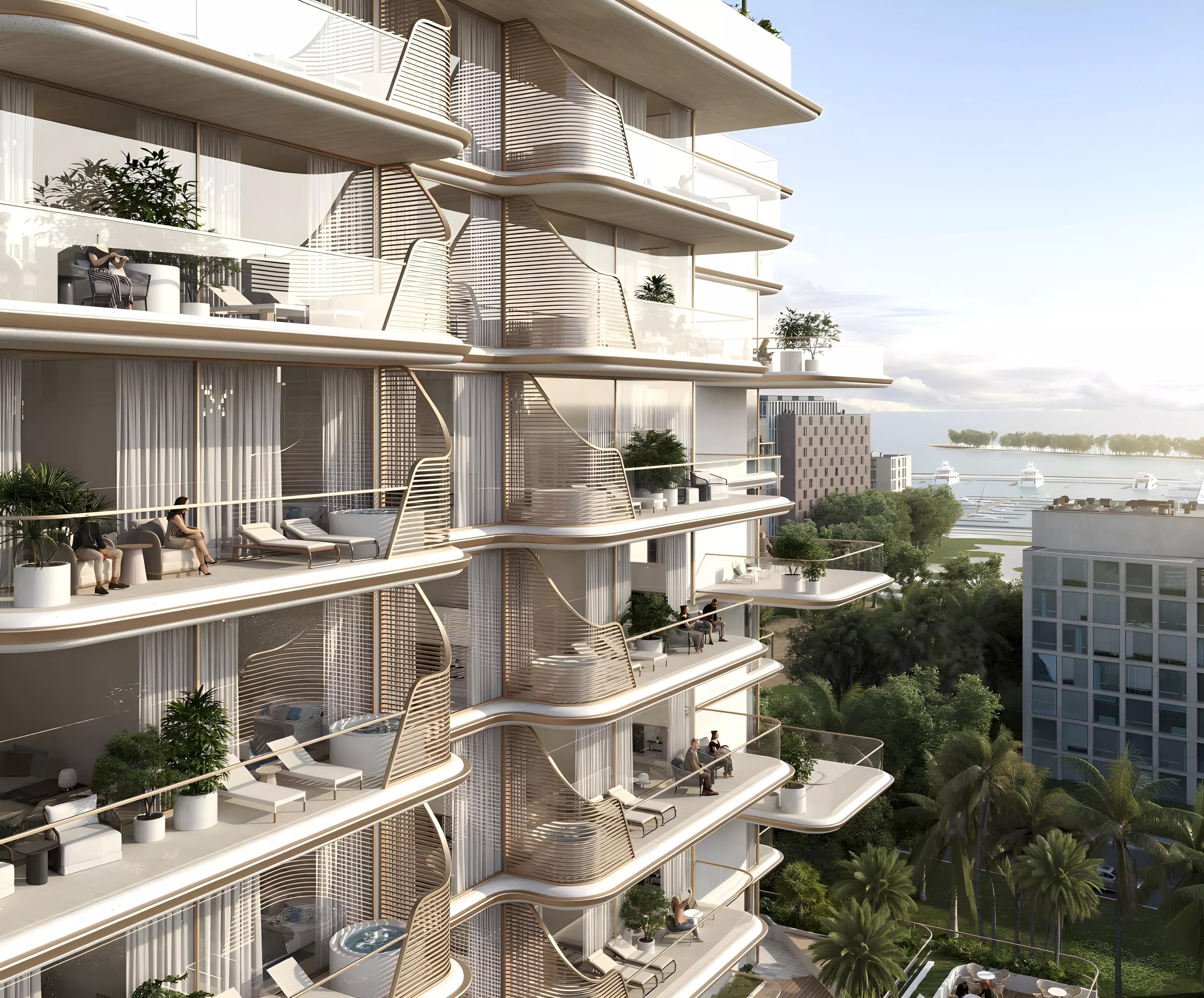 Sunset Bay Phase 2 exterior view, Dubai Islands