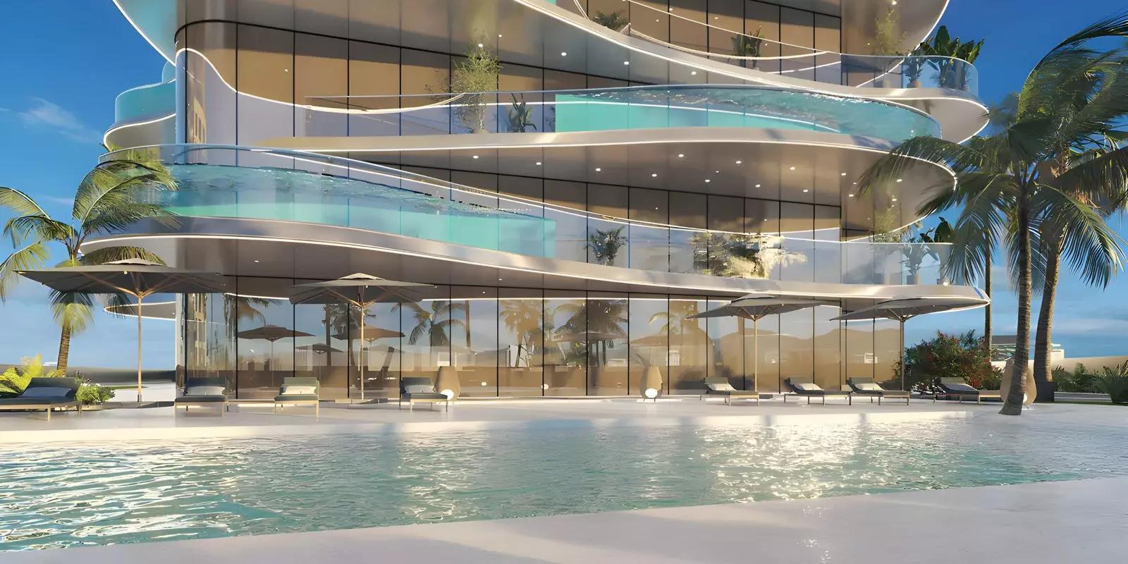 Volga Tower apartment interior living space, Dubai