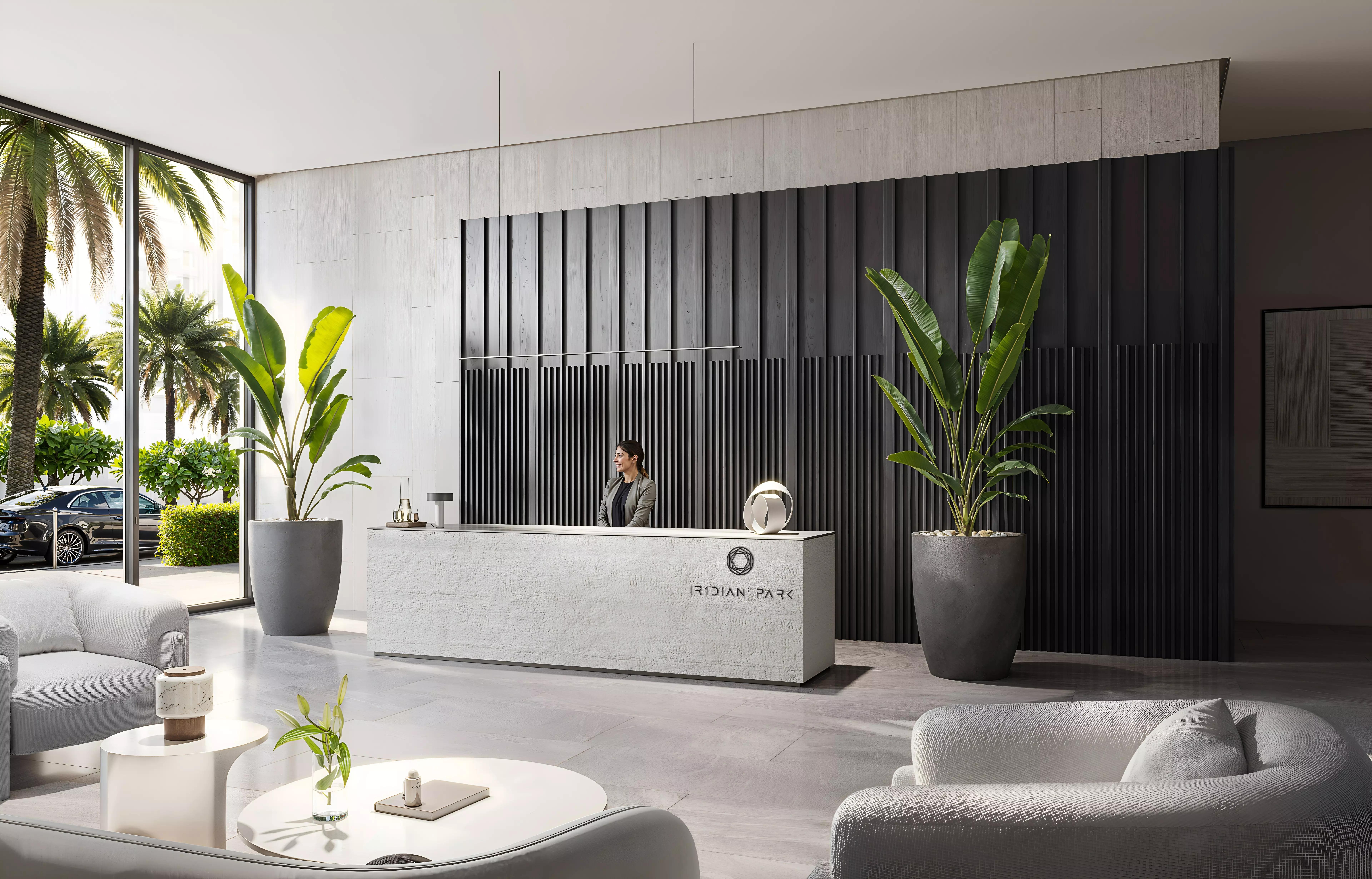 IR1DIAN Park building amenity area, Jumeirah Village Circle, Dubai