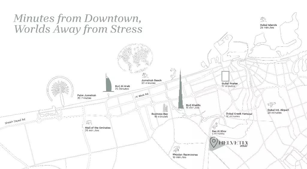 Helvetia Verde master plan layout, Meydan Horizon, Dubai