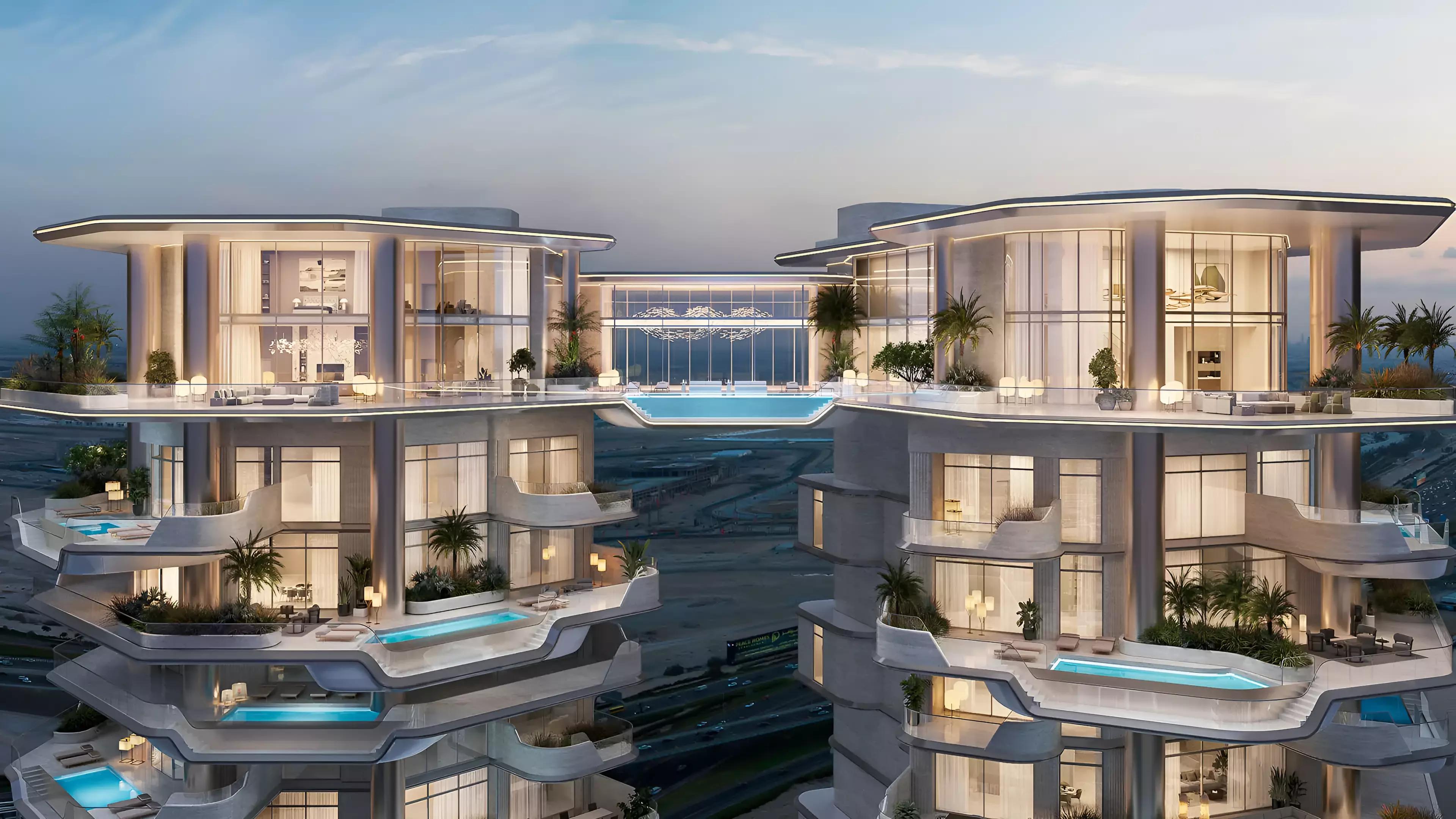 Regent Residences apartment interior living space, Business Bay, Dubai