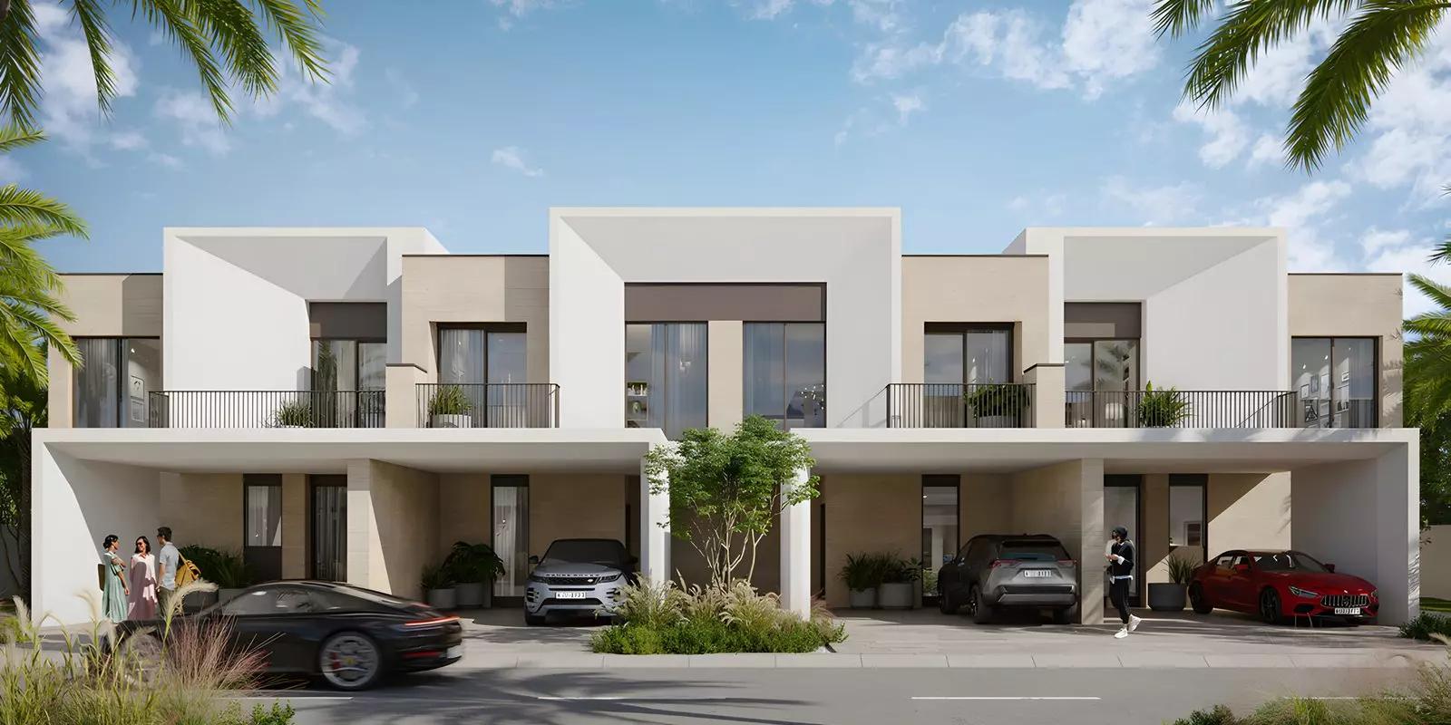 May townhouse community pool area, Arabian Ranches 3, Dubai