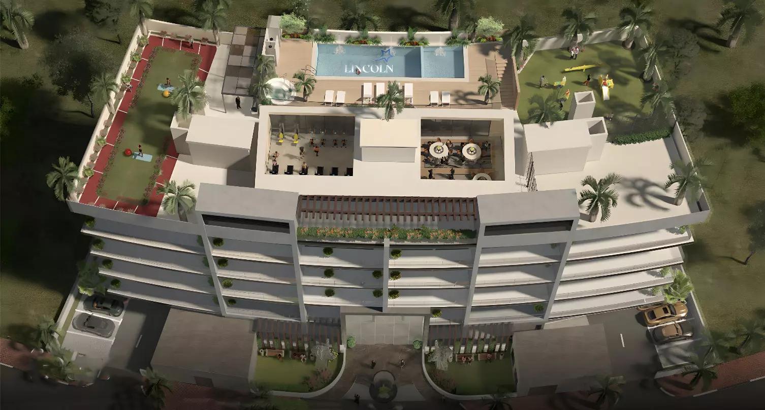 Lincoln Star Residence exterior facade, Dubai South freehold development