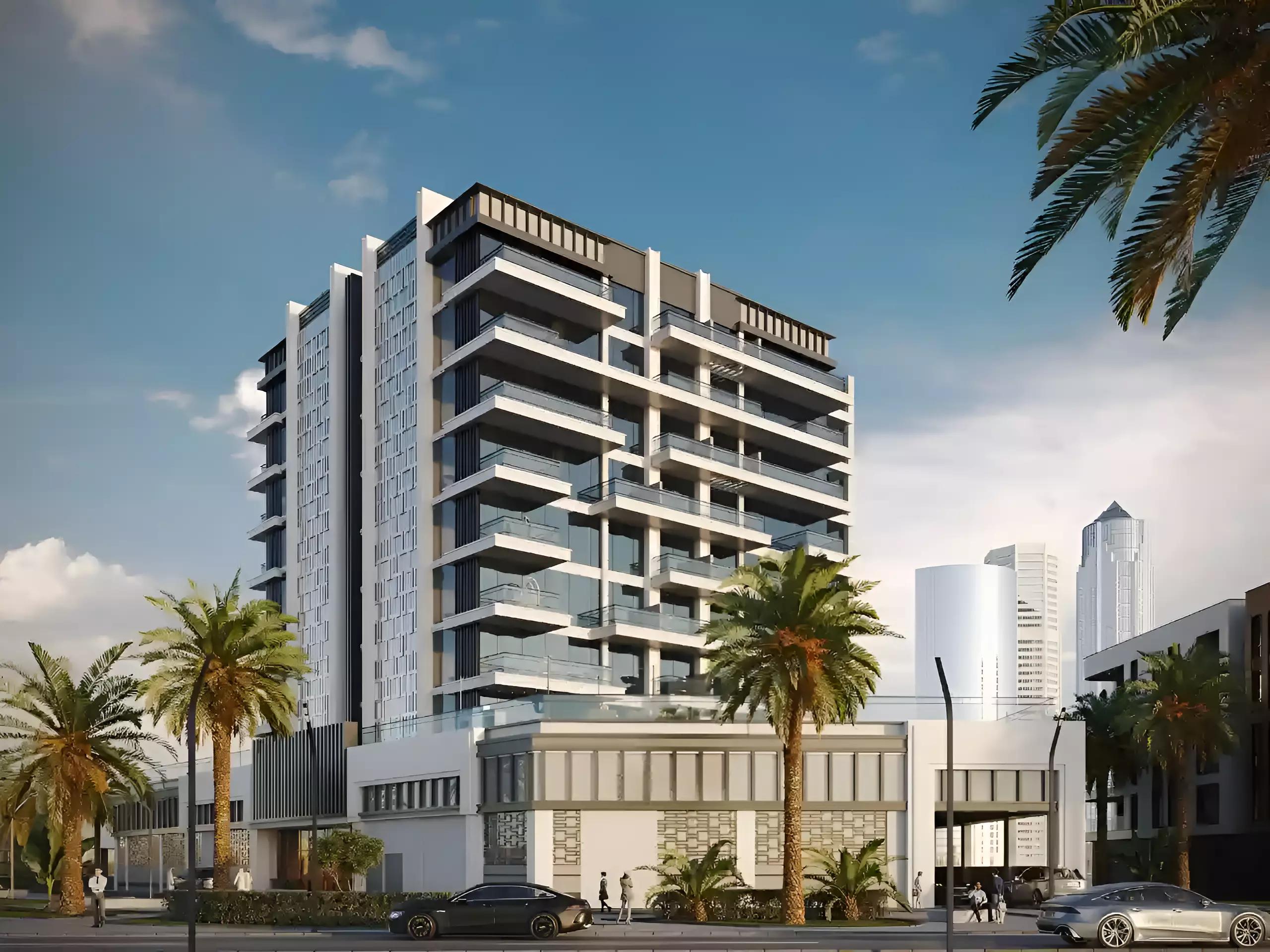 Sea View Residence Club House residential tower view, Dubai Islands