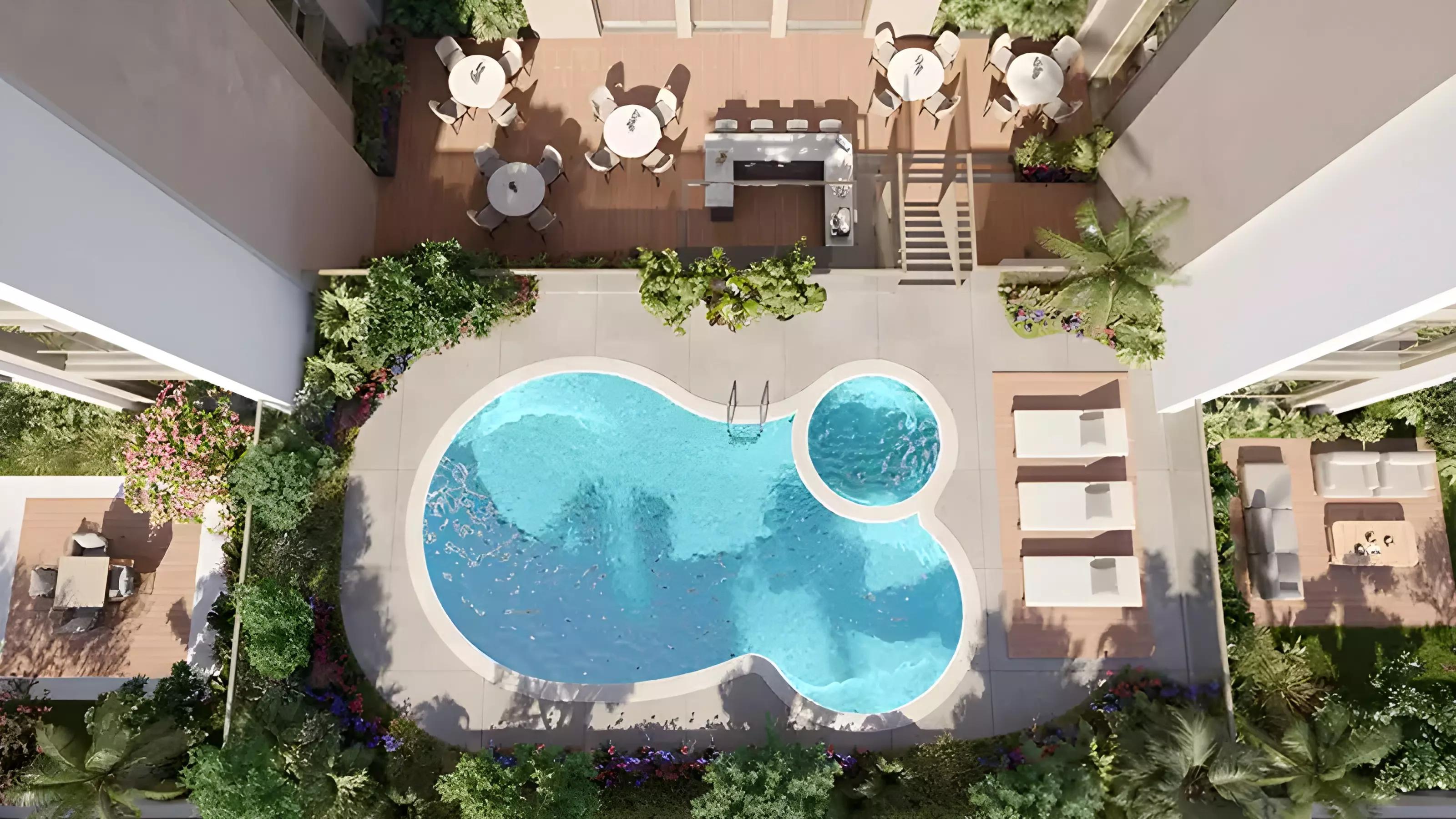 Ryah Living landscaped garden and outdoor communal space