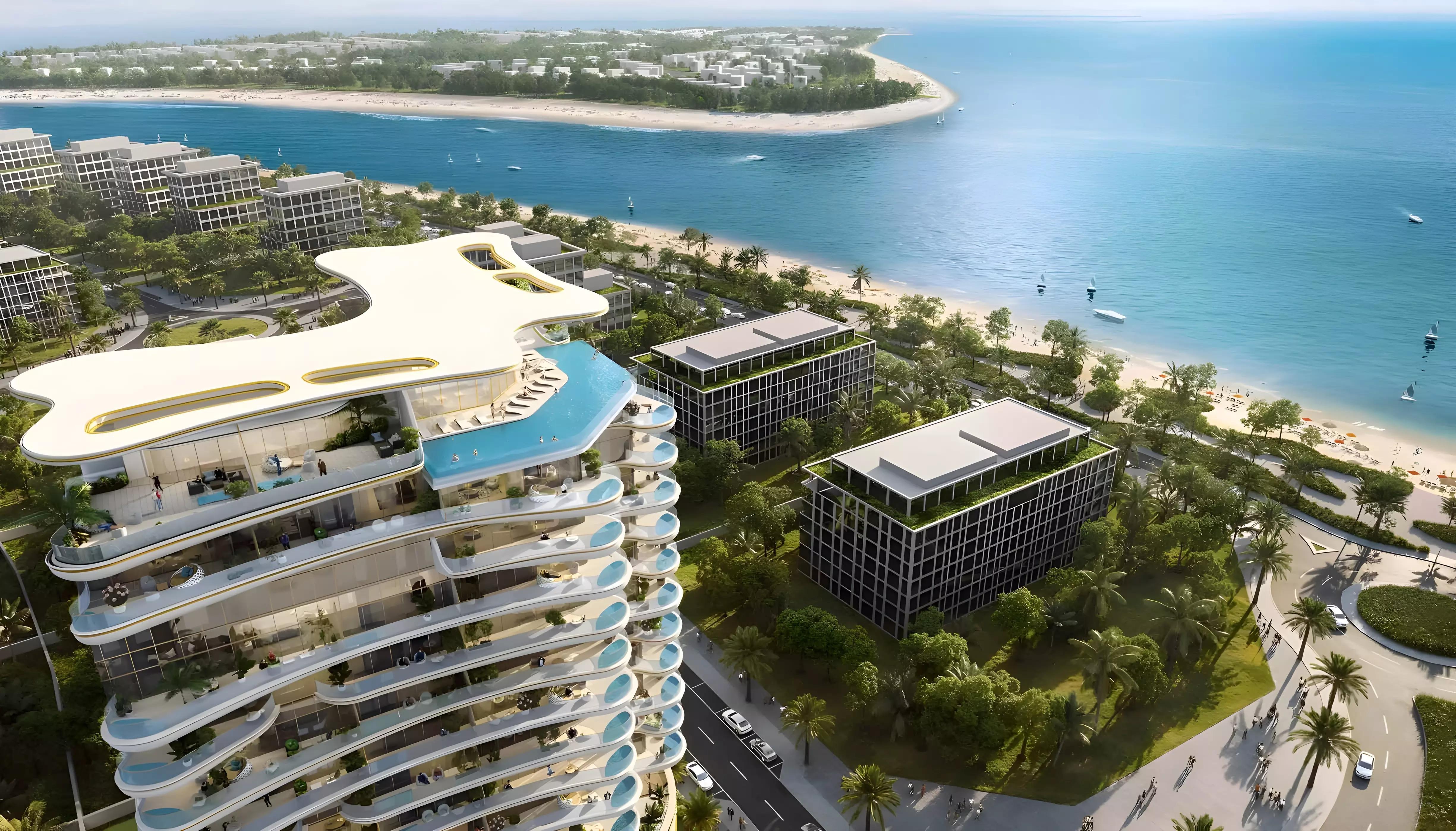 Beach Walk Grand Phase 2 exterior facade view, Dubai Islands