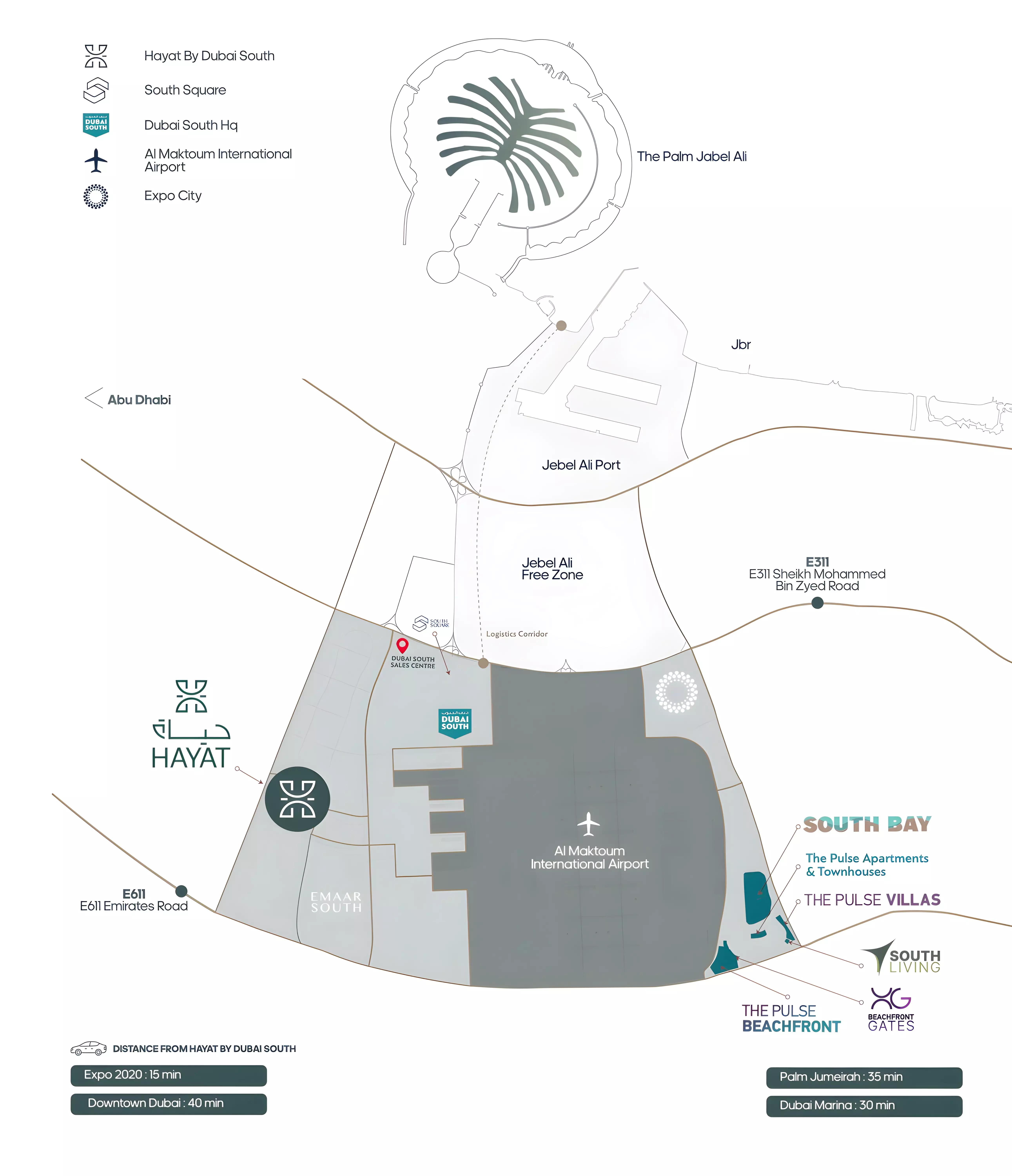 Hayat 6 community master plan layout, Dubai South (Dubai World Central)