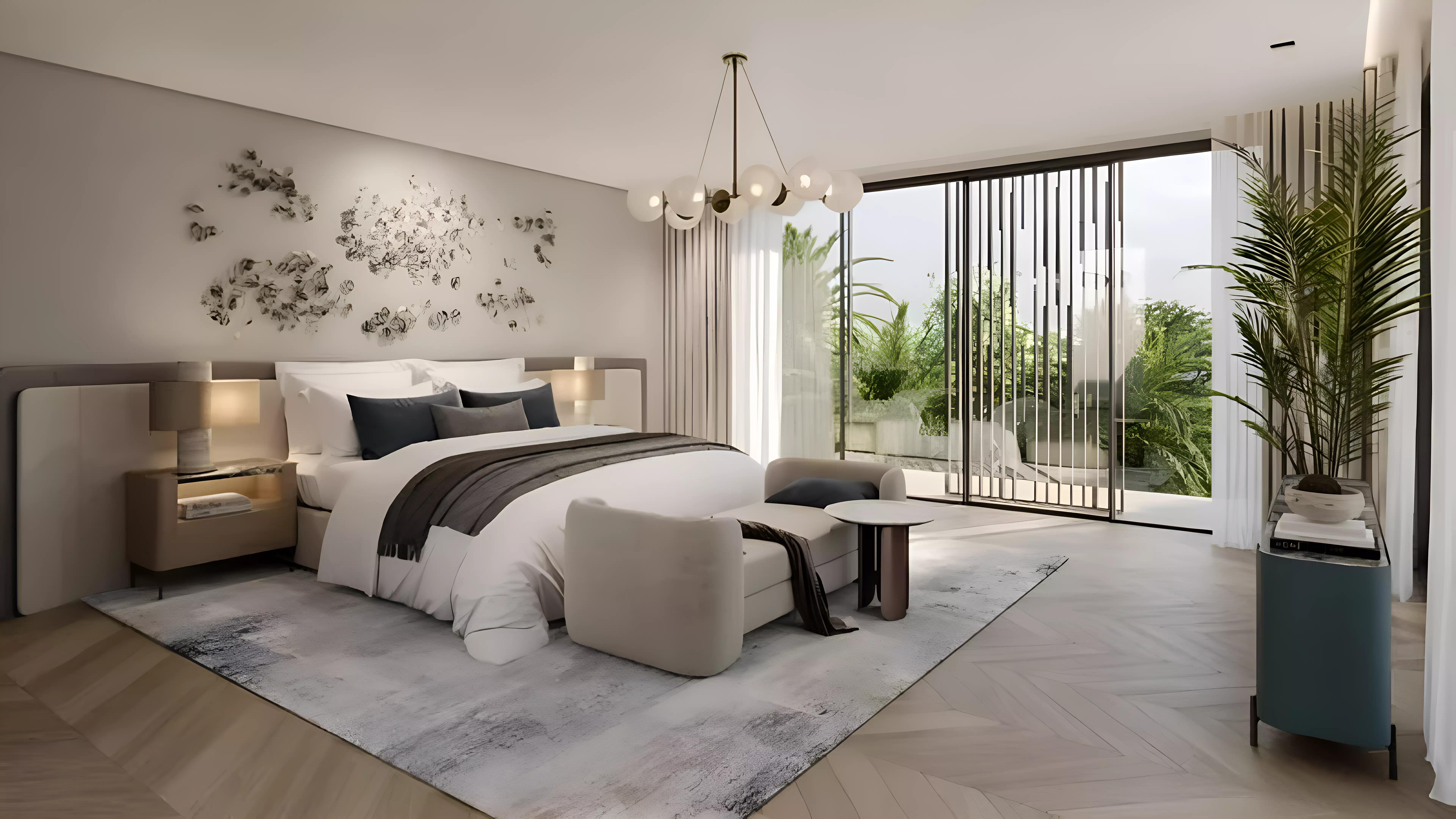 Community pool area surrounded by landscaping, Nad Al Sheba Gardens Phase 6, Dubai