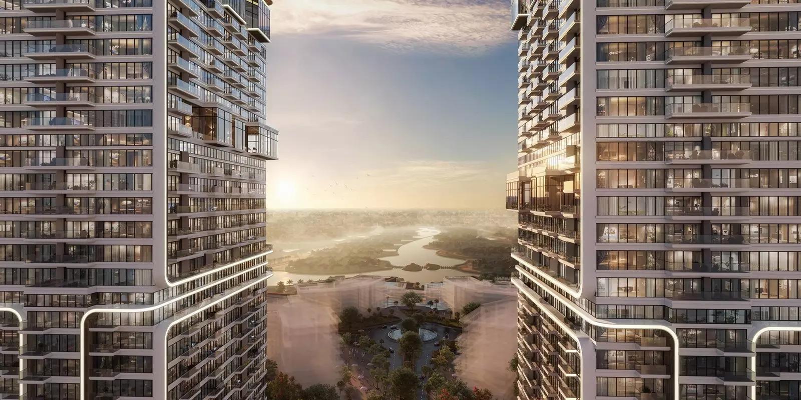 Upper House building amenity area, Jumeirah Lake Towers, Dubai