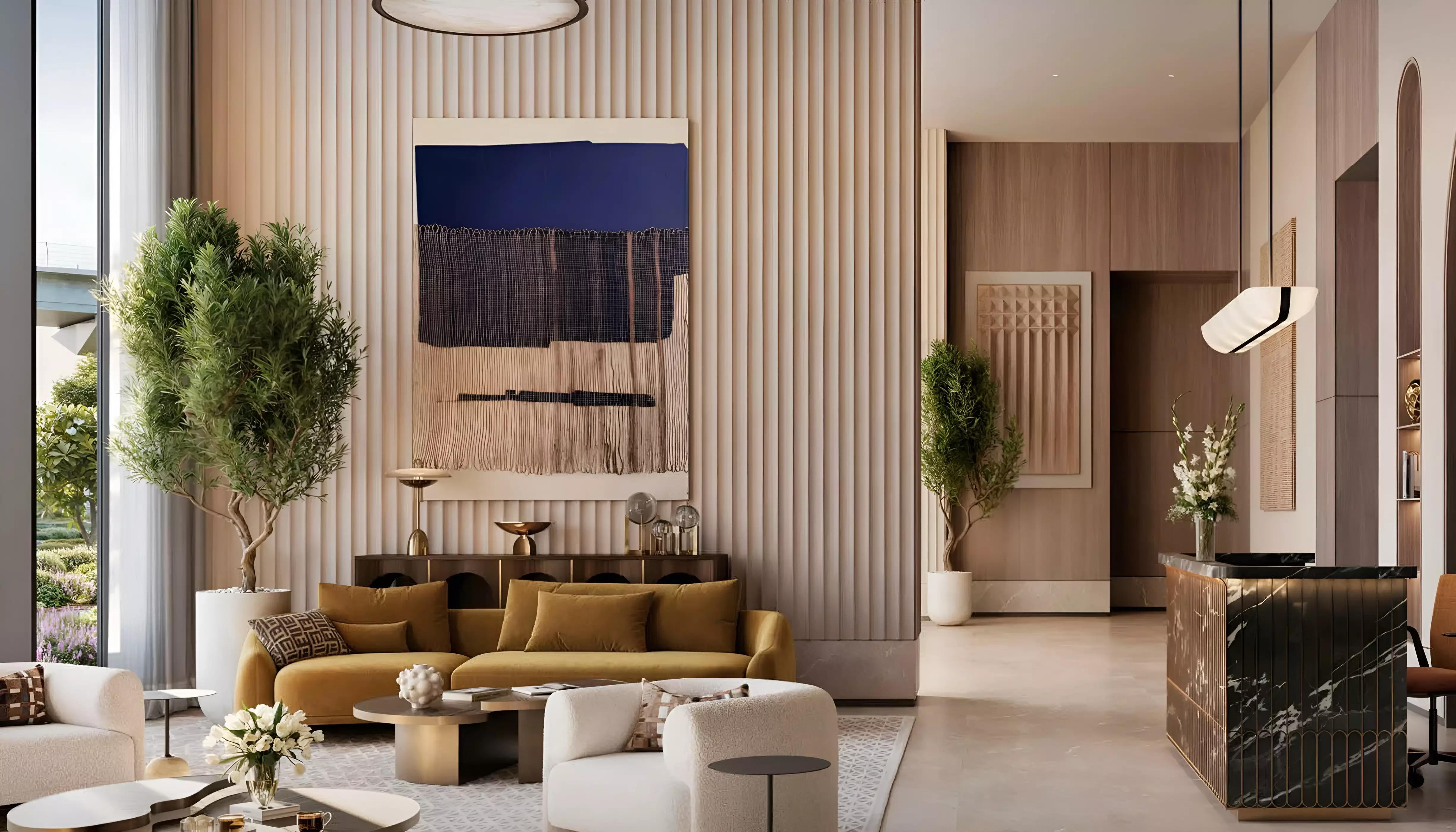 Lyvia by Palace amenity deck with indoor pool area, Dubai Creek Harbour