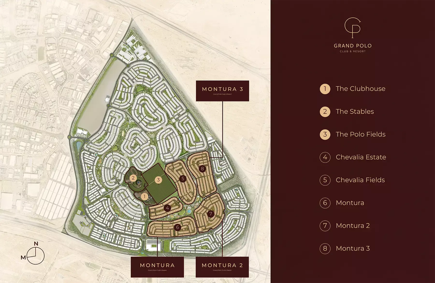 Montura 2 at Grand Polo master plan layout, Dubai Investment Park 2