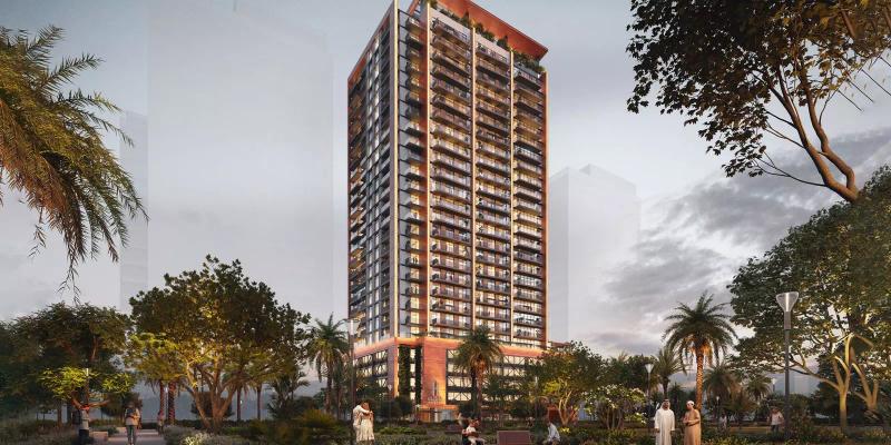 Hadley Heights apartment tower exterior facade, JVC District 11, Dubai
