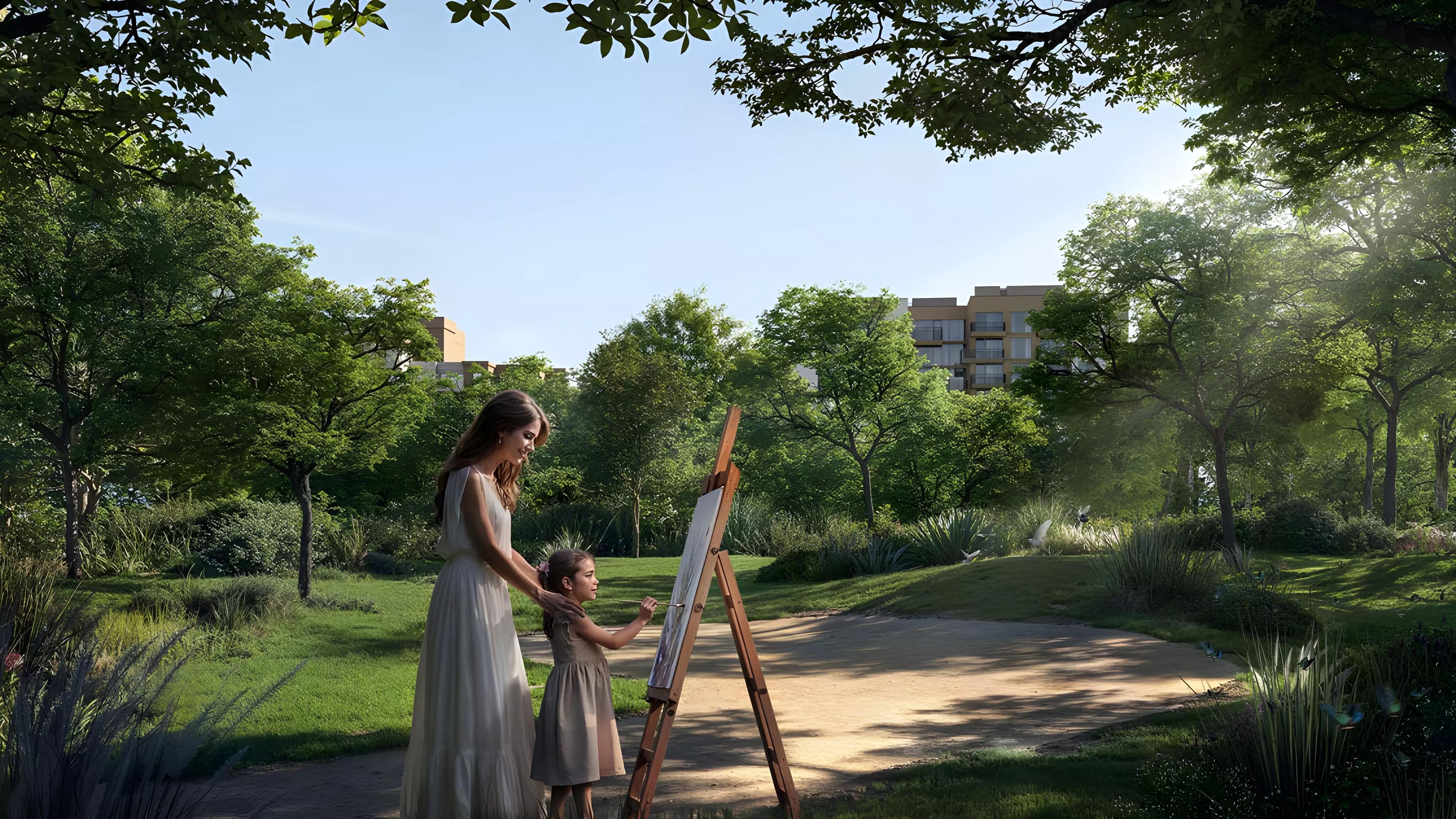 Capria West amenity area, Ghaf Woods, Dubai Land