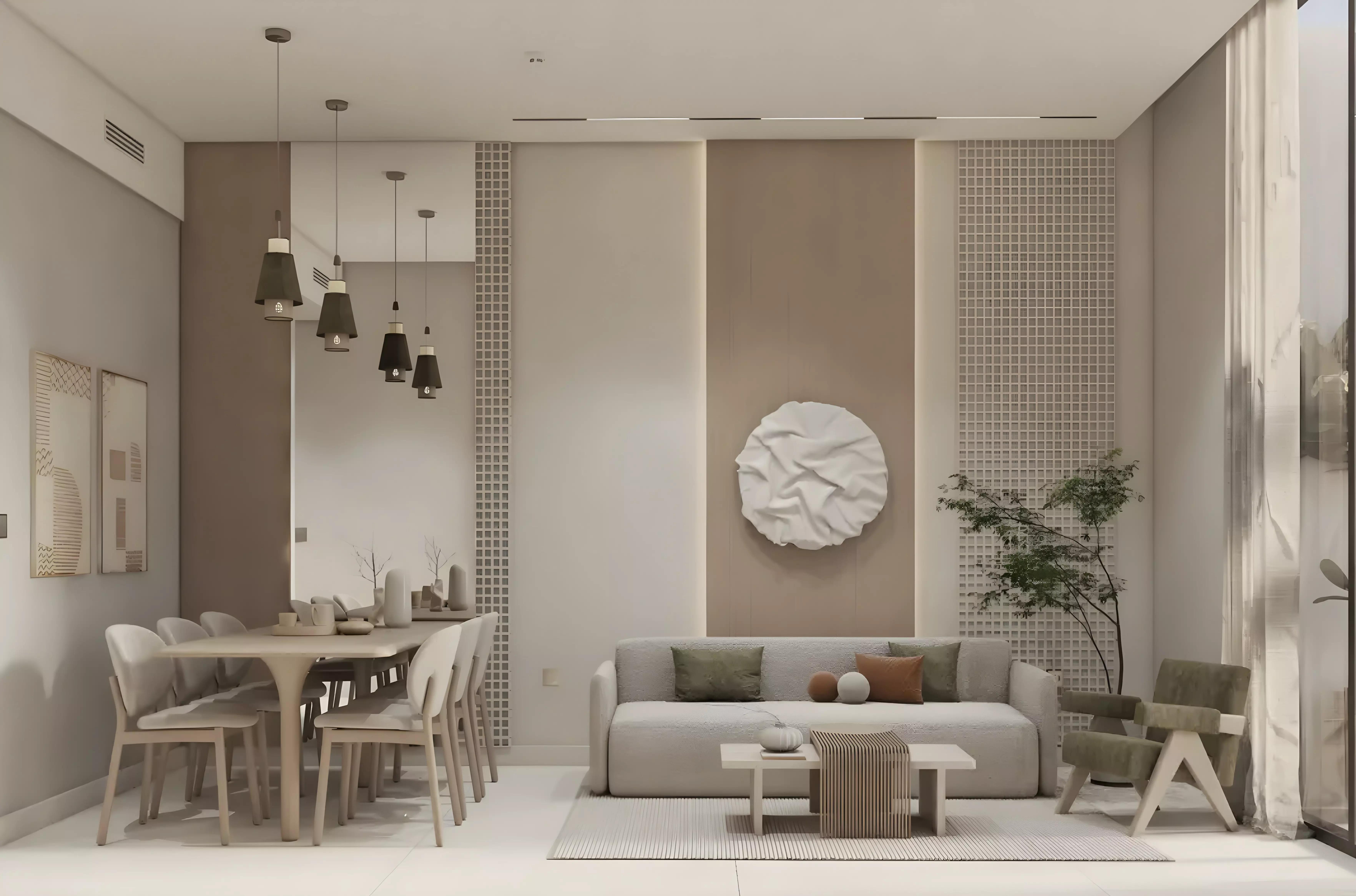 Terva Homes bedroom interior in a show unit, Dubai Industrial City